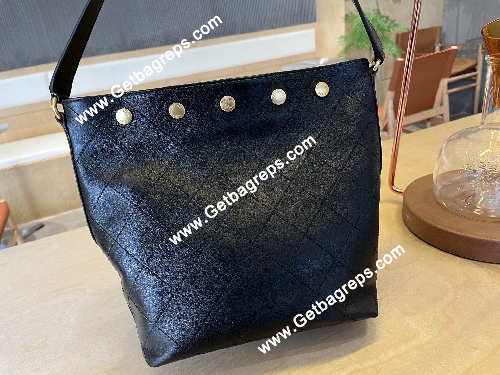Chanel AS5406 Bucket Bag Black