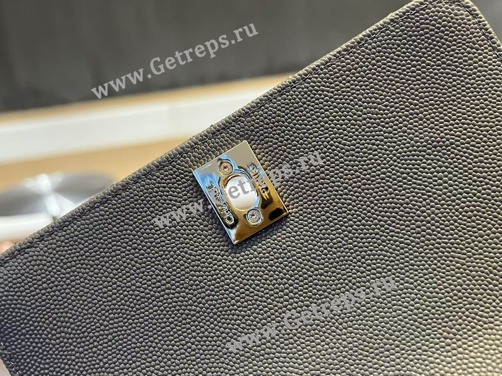 Chanel COCO Top Handle Handbag Black Grained Calfskin 19cm