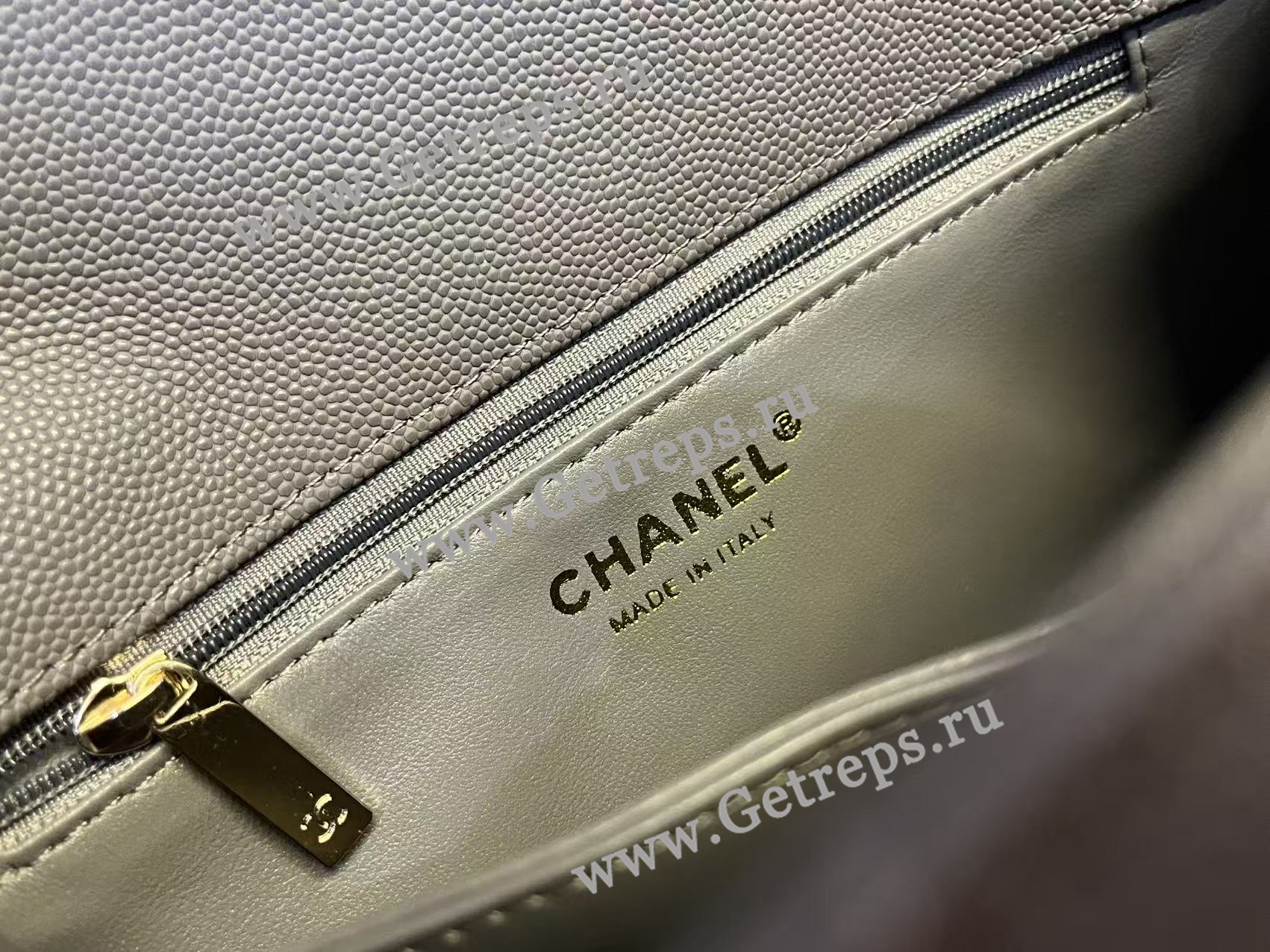 Chanel COCO Top Handle Handbag Black Grained Calfskin 23cm