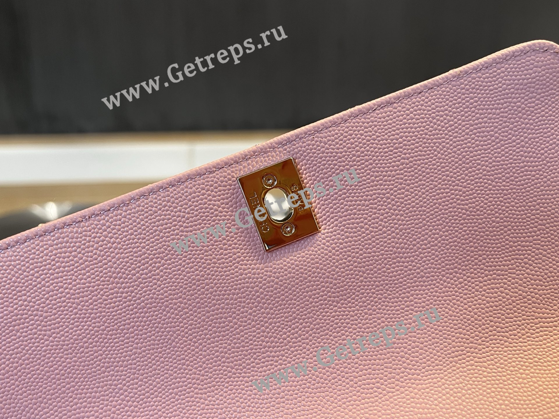 Chanel COCO Top Handle Handbag Cherry Grained Calfskin 23cm