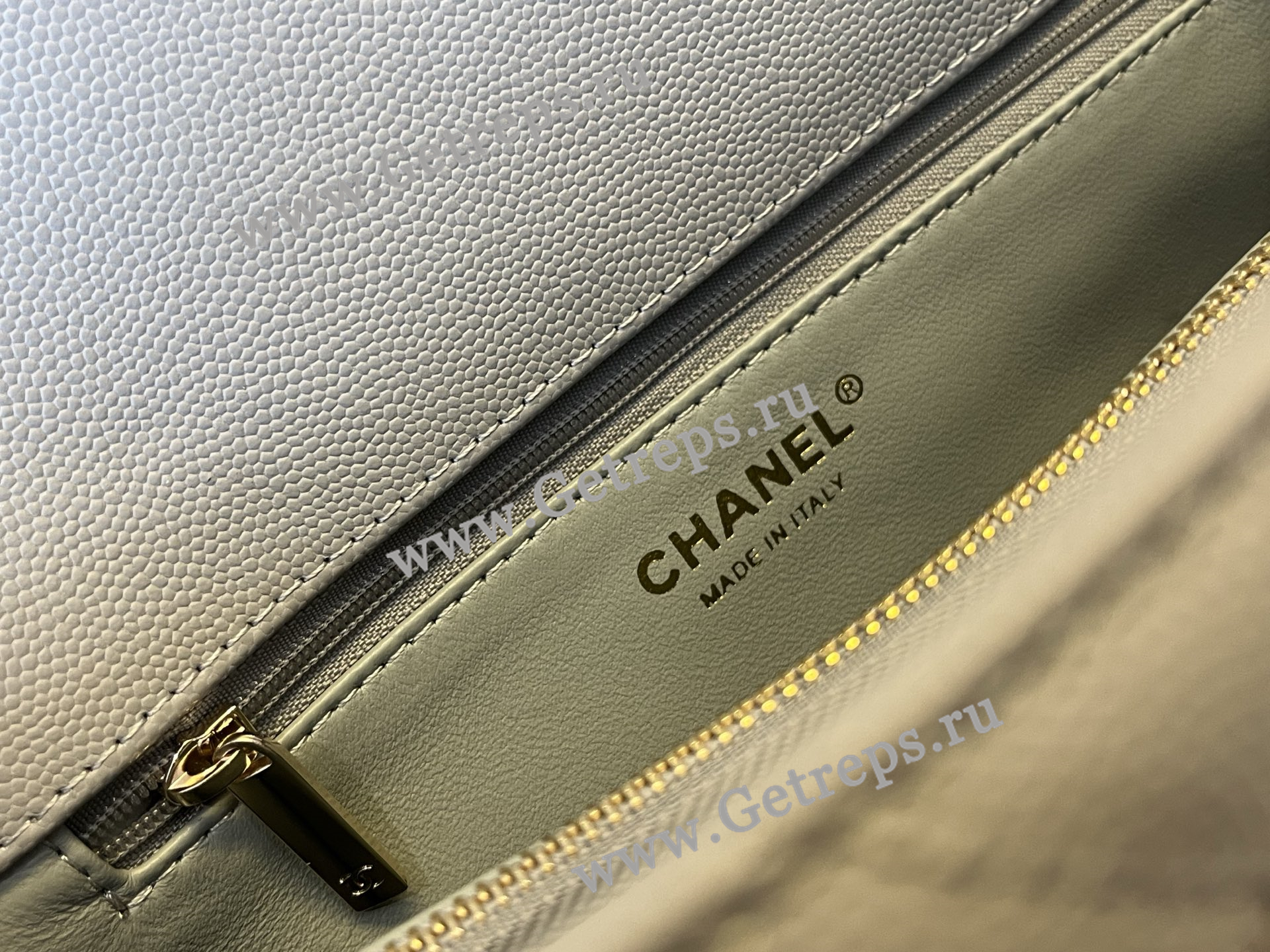 Chanel COCO Top Handle Handbag Light Grained Calfskin 28cm