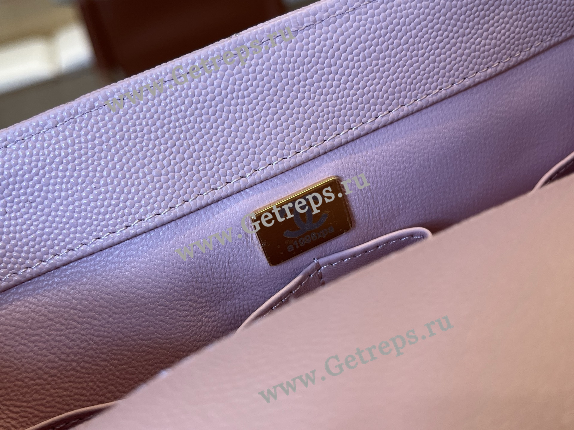 Chanel COCO Top Handle Handbag Pink Grained Calfskin 28cm