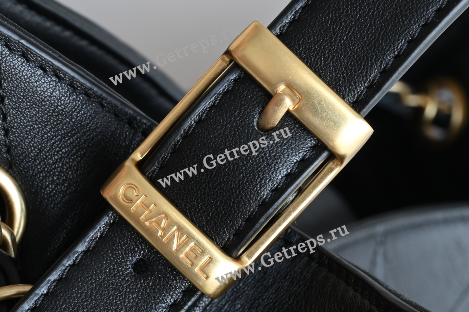 Chanel Calfskin Stitched Hobo Black