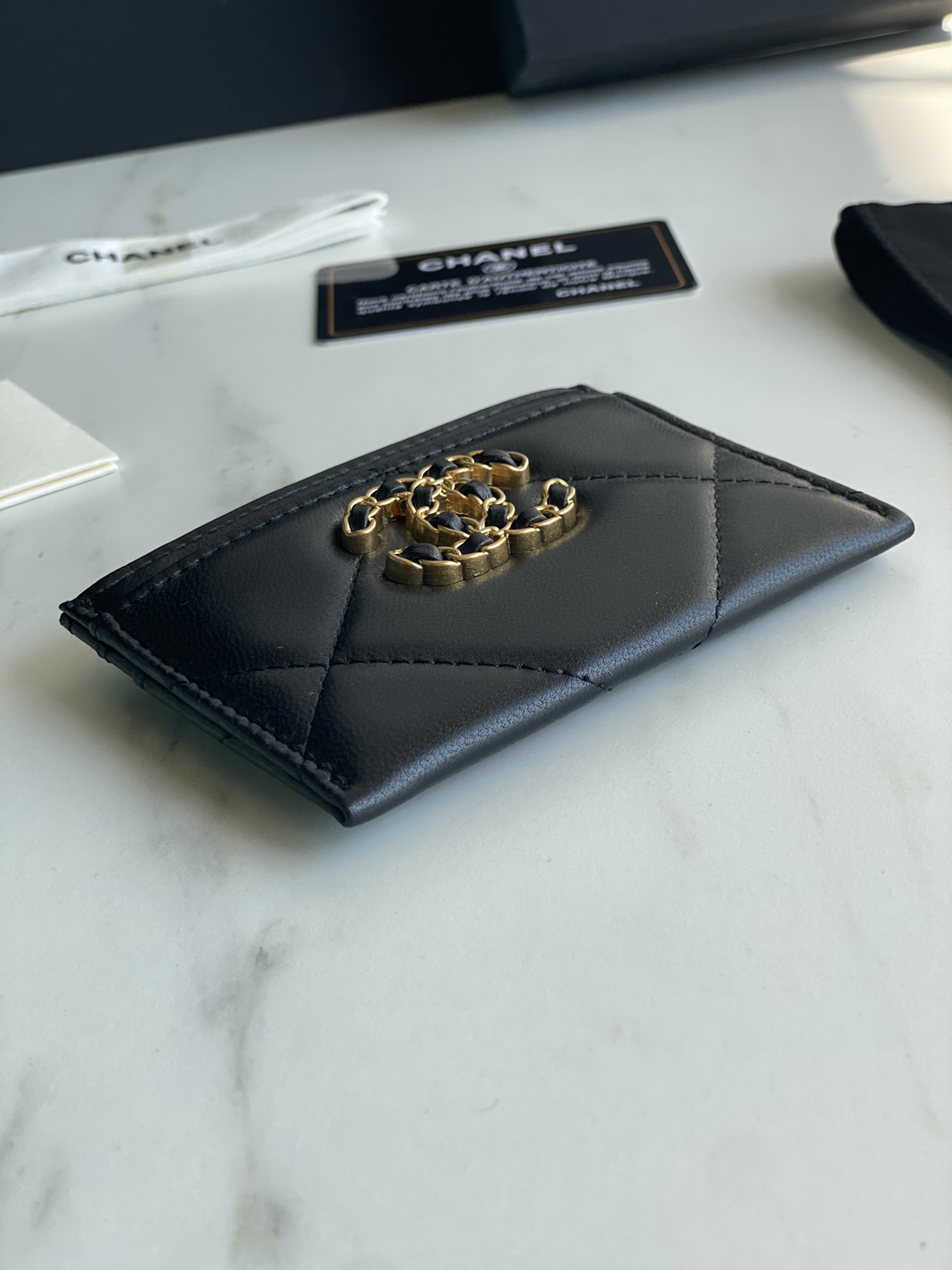 Chanel Classic 19 Small Card Wallet