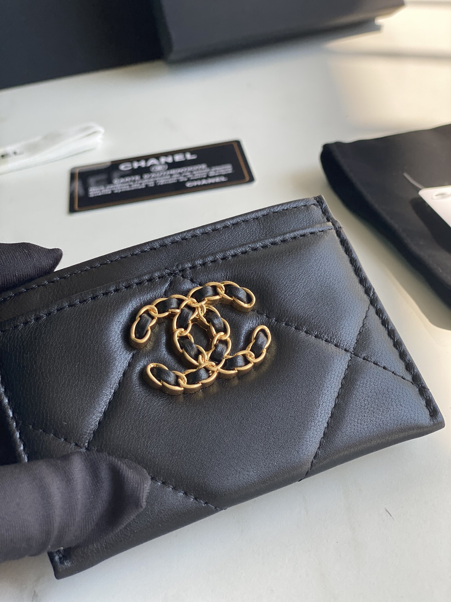 Chanel Classic 19 Small Card Wallet