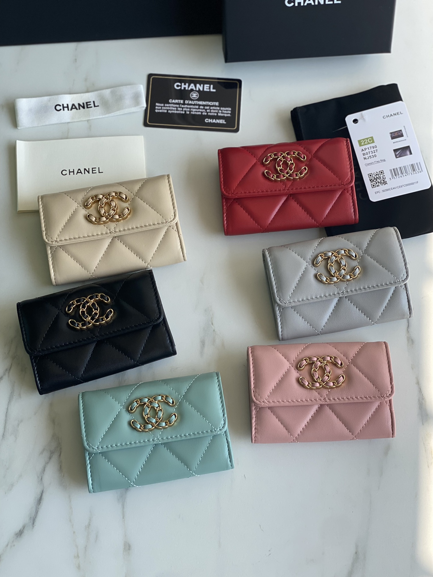 Chanel Classic 19 Small Wallet-1