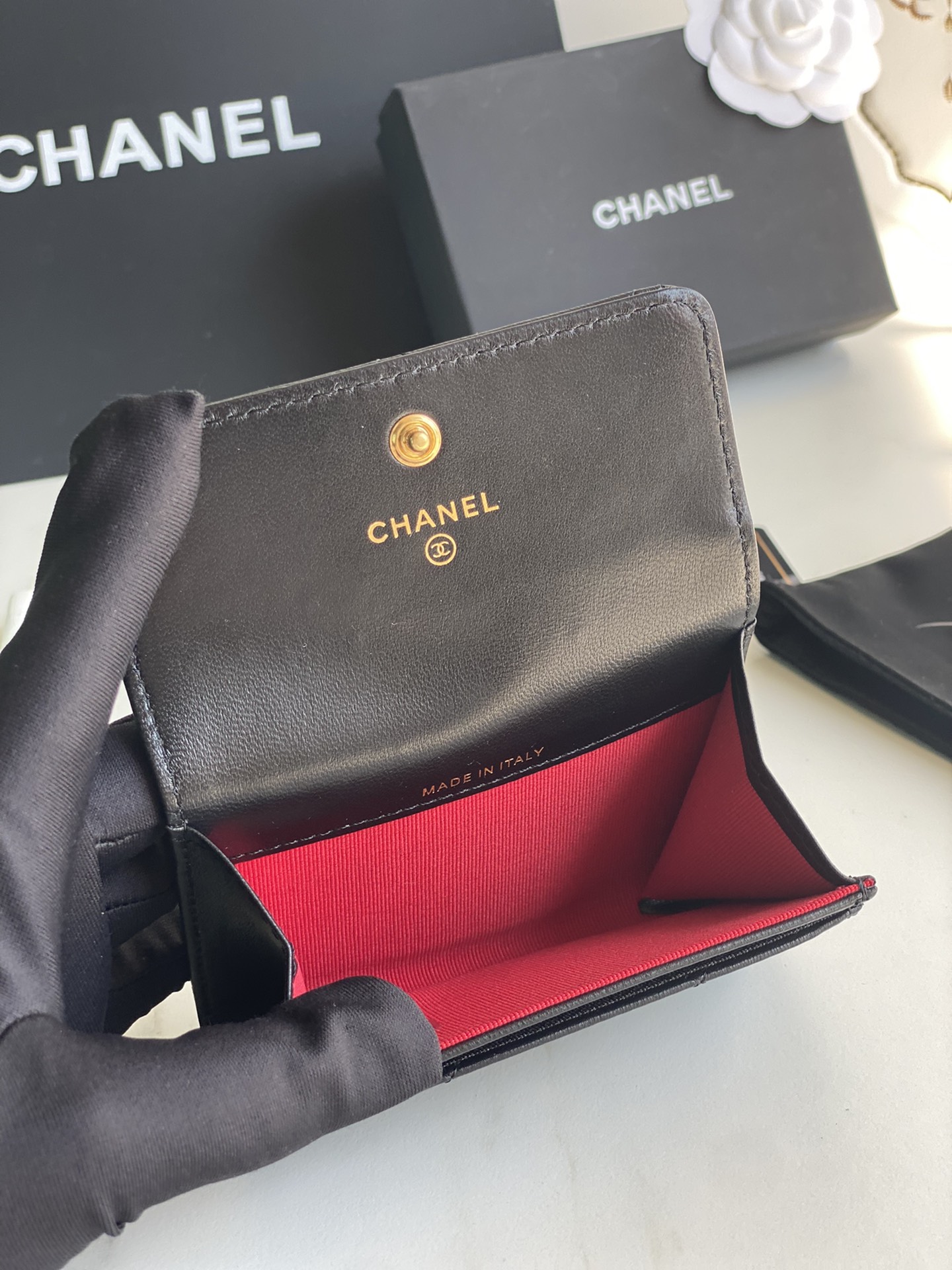 Chanel Classic 19 Small Wallet-1