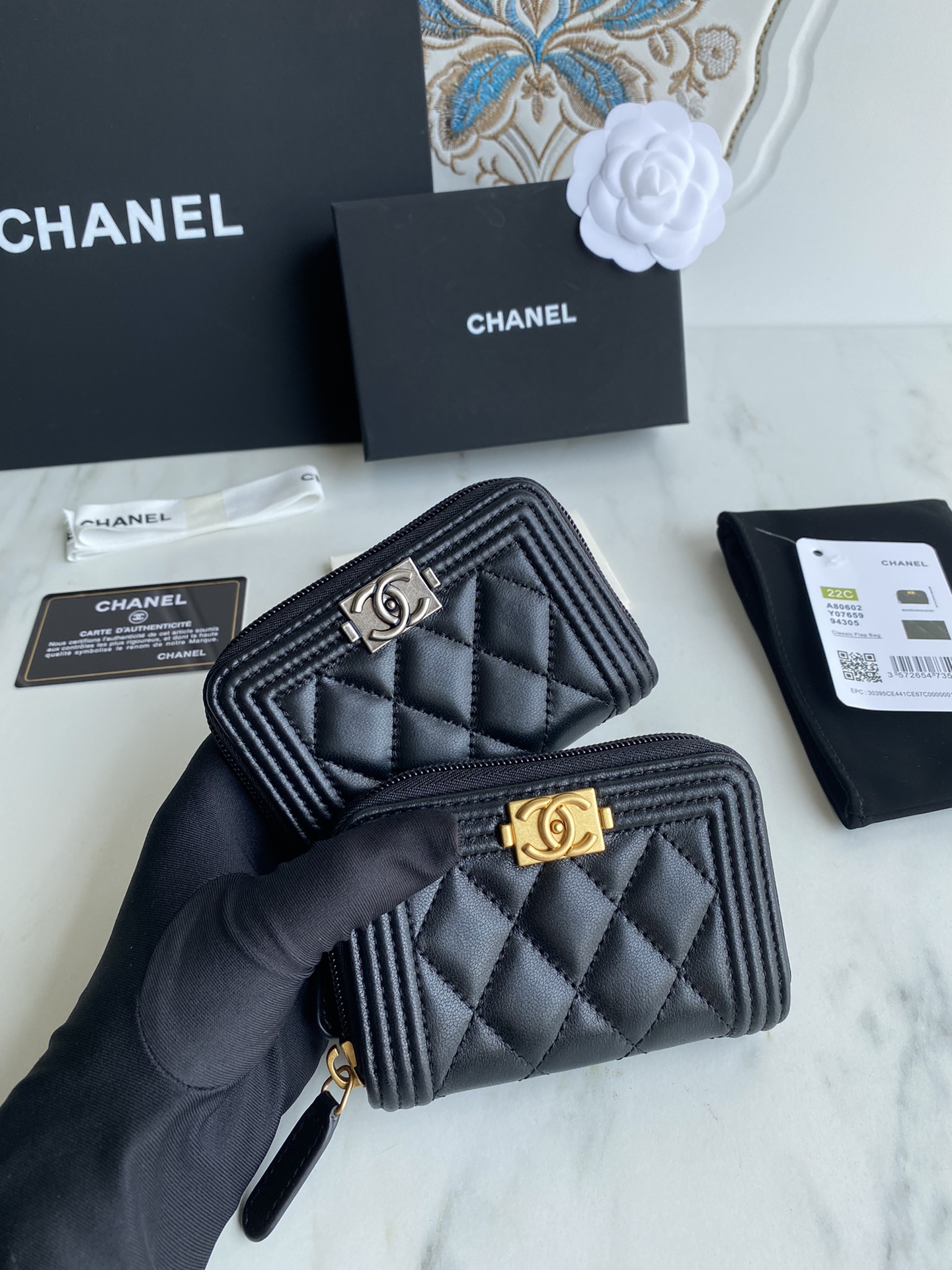 Chanel Classic Boy Wallet A80602