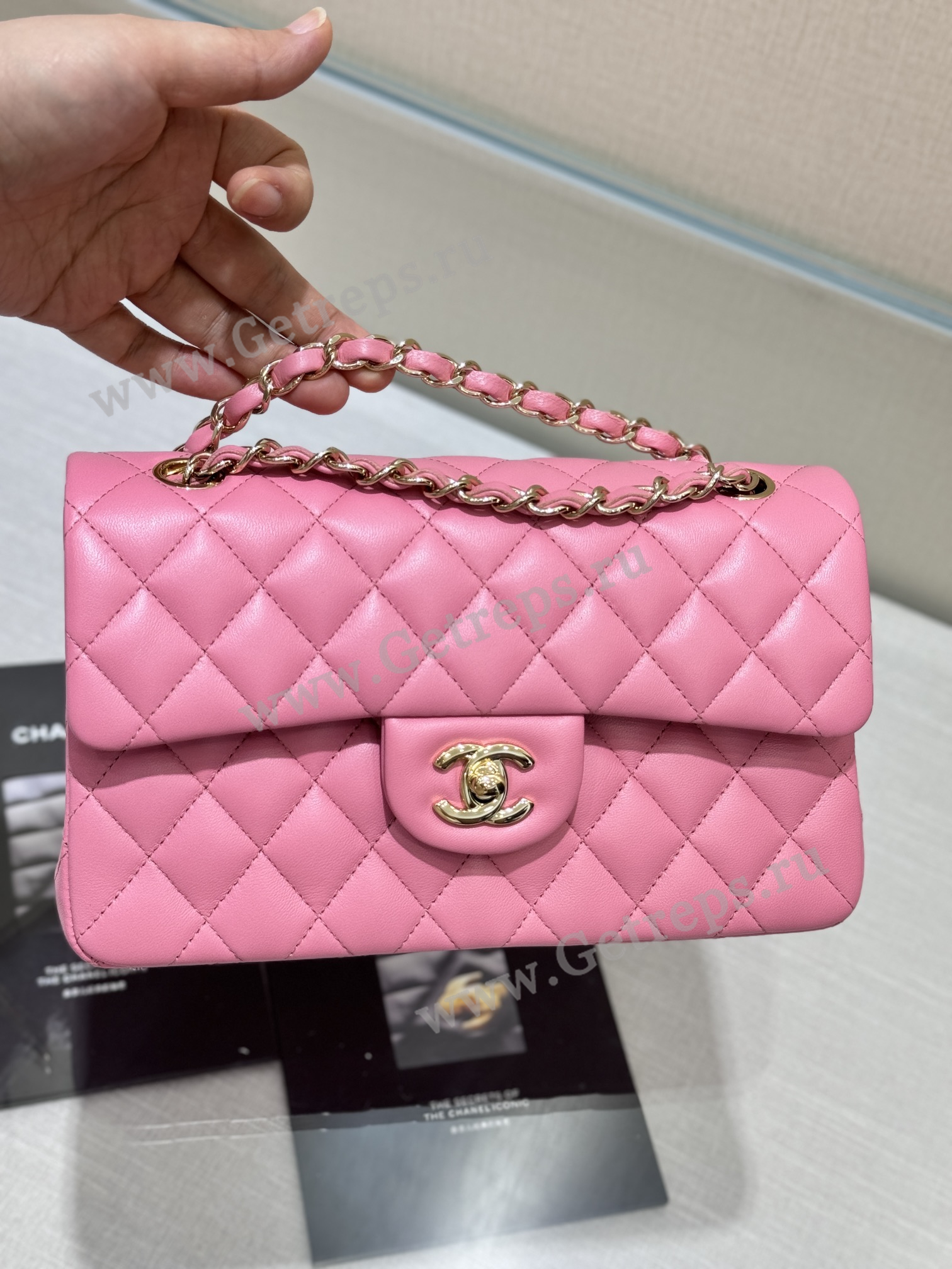 Chanel Classic Flap 23cm Pink