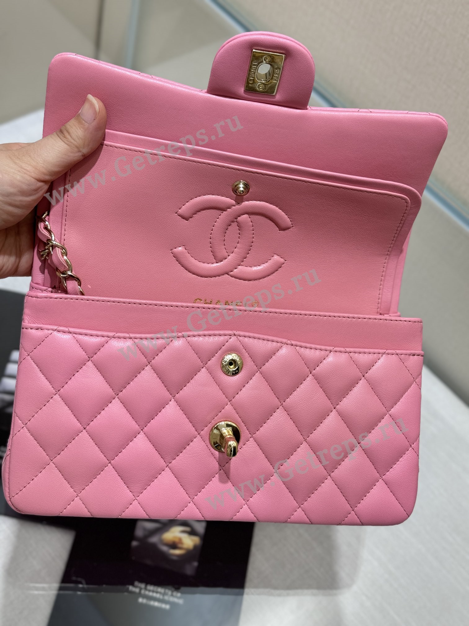 Chanel Classic Flap 23cm Pink