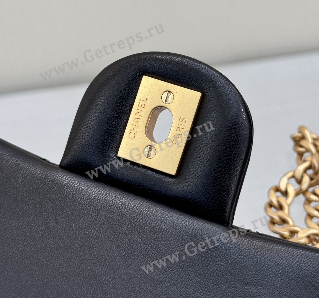 Chanel Classic Flap Bag with Camellia Adjustment Buckle 20cm