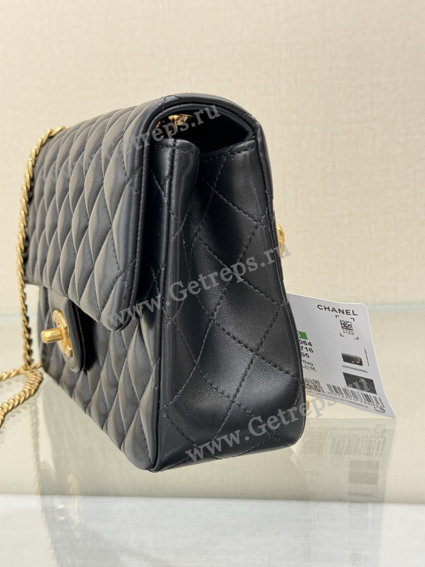 Chanel Classic Flap Bag with Camellia Adjustment Buckle 23.5cm