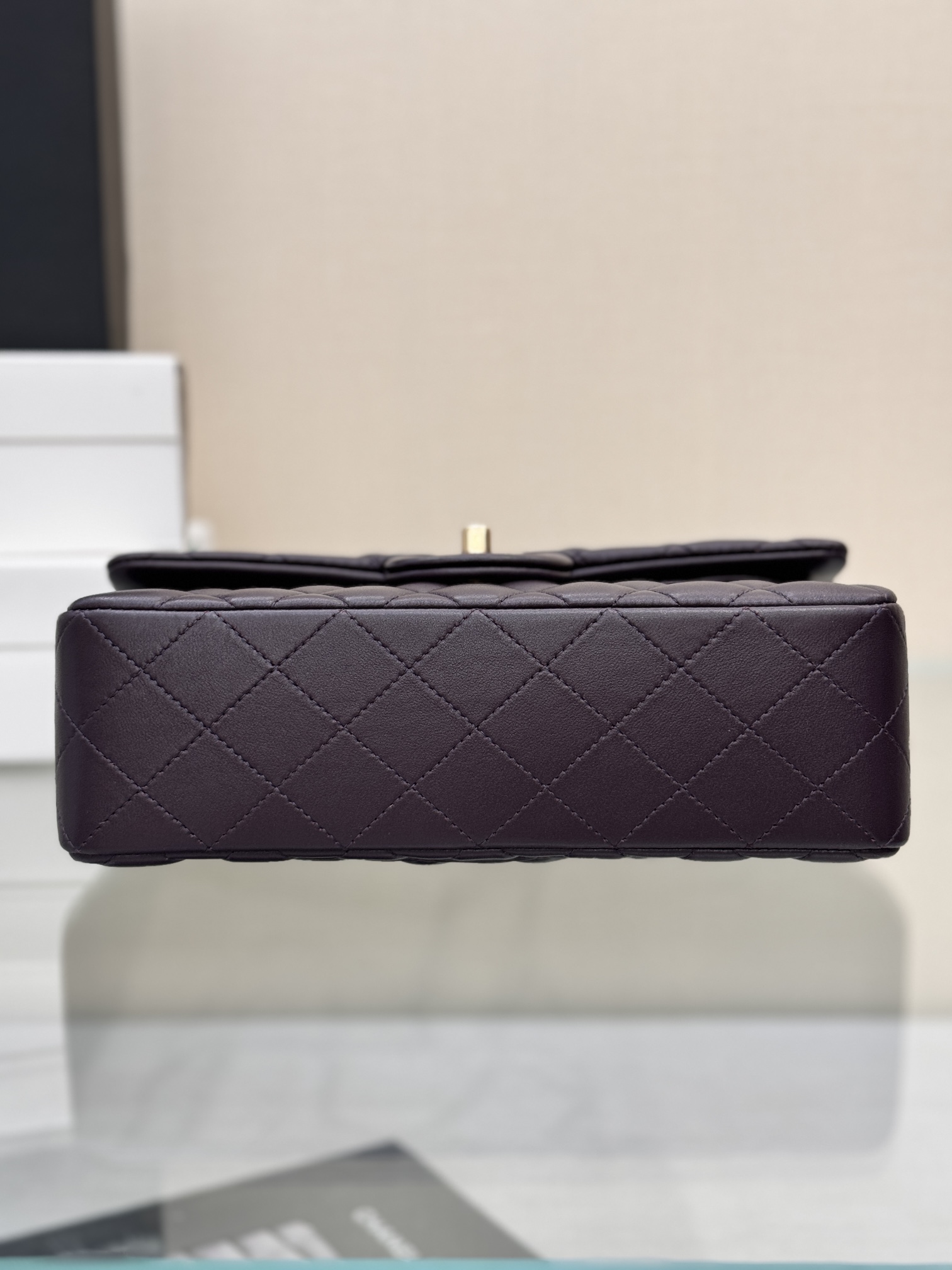 Chanel Classic Flap New Upgraded Version Deep Purple 20cm