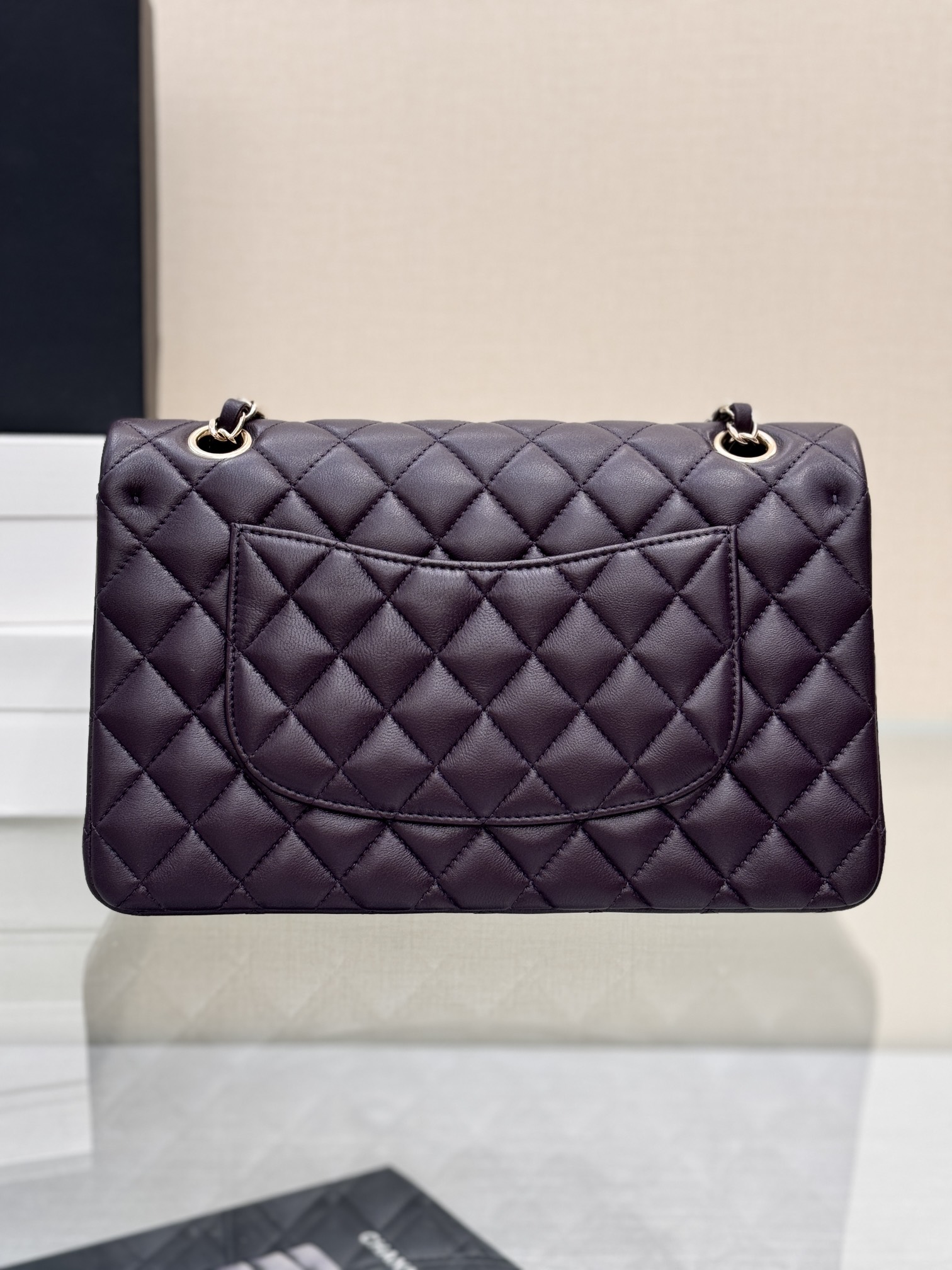 Chanel Classic Flap New Upgraded Version Deep Purple 25cm