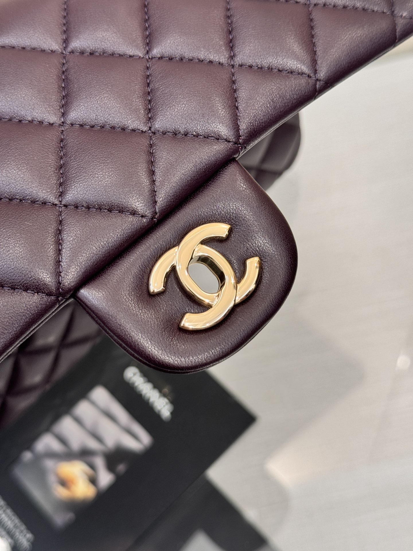 Chanel Classic Flap New Upgraded Version Deep Purple 25cm