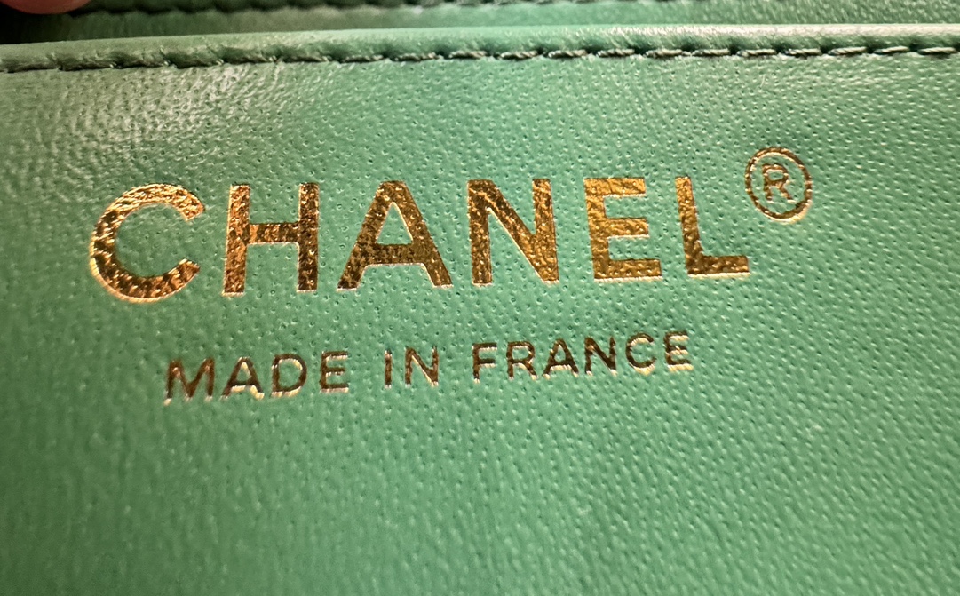 Chanel Classic Flap New Upgraded Version Green 20cm