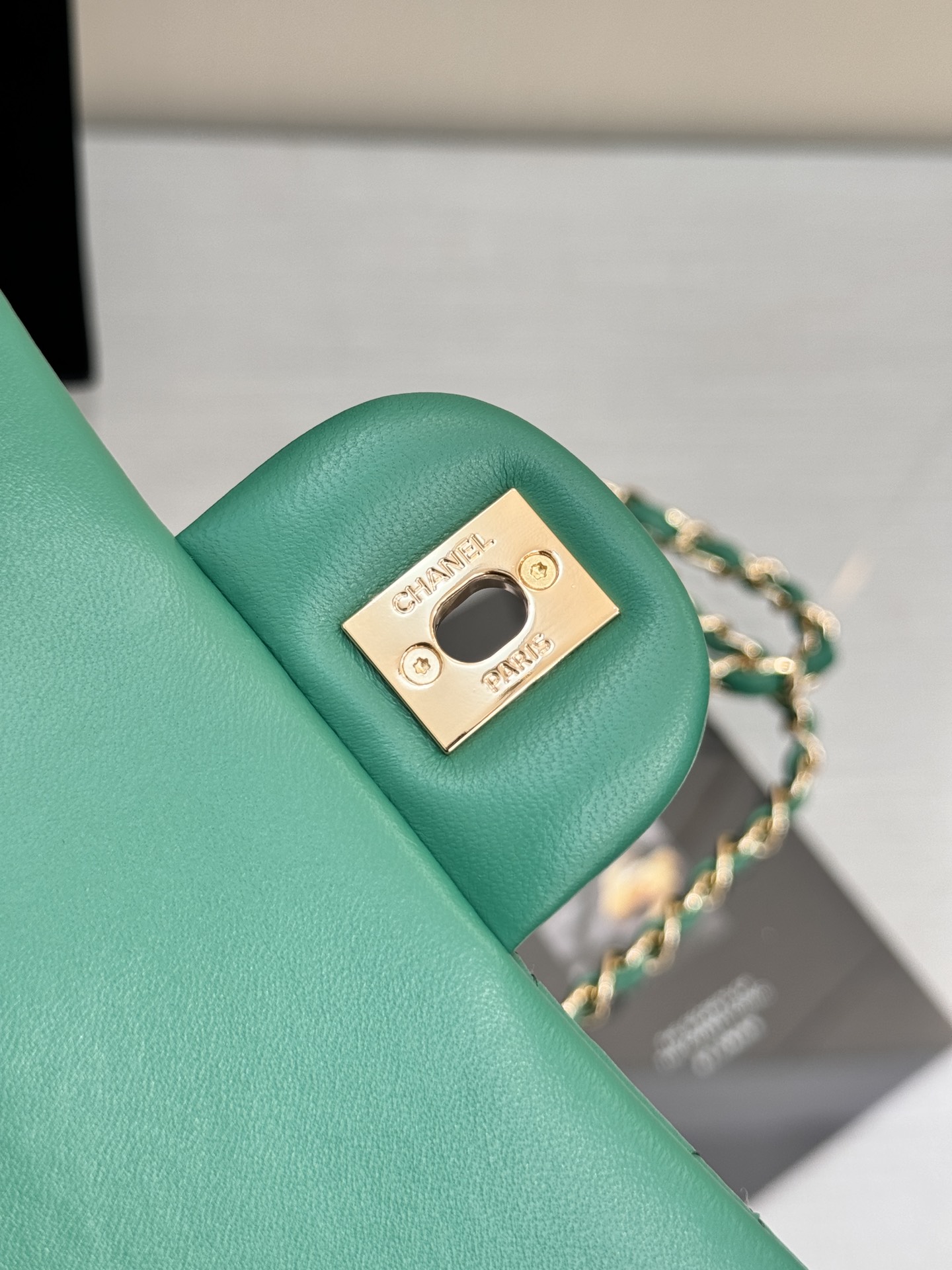 Chanel Classic Flap New Upgraded Version Green 20cm