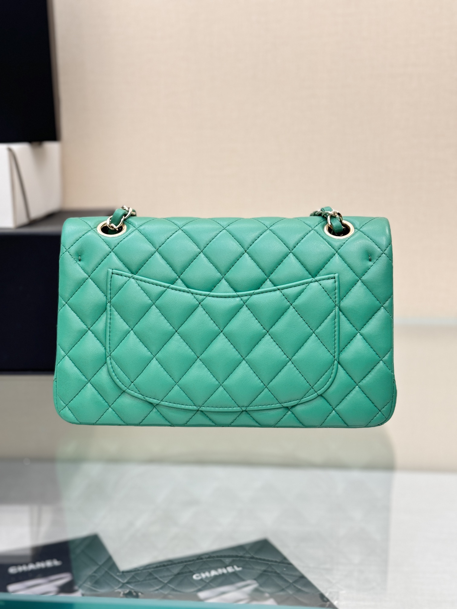 Chanel Classic Flap New Upgraded Version Green 23cm