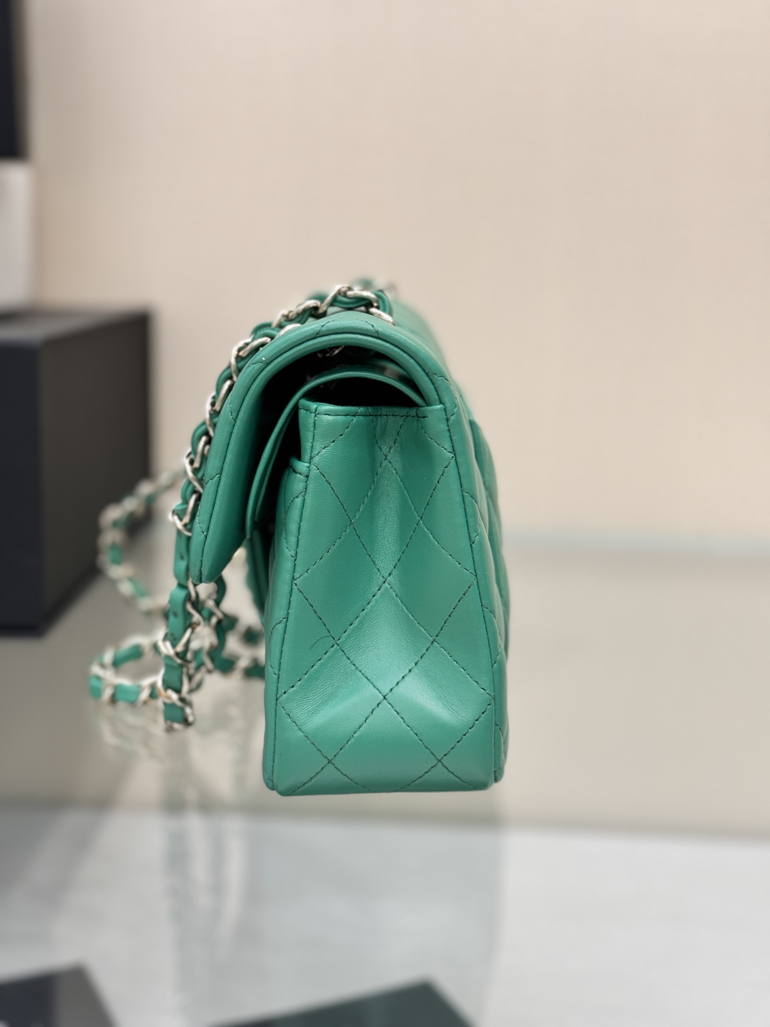 Chanel Classic Flap New Upgraded Version Green 23cm