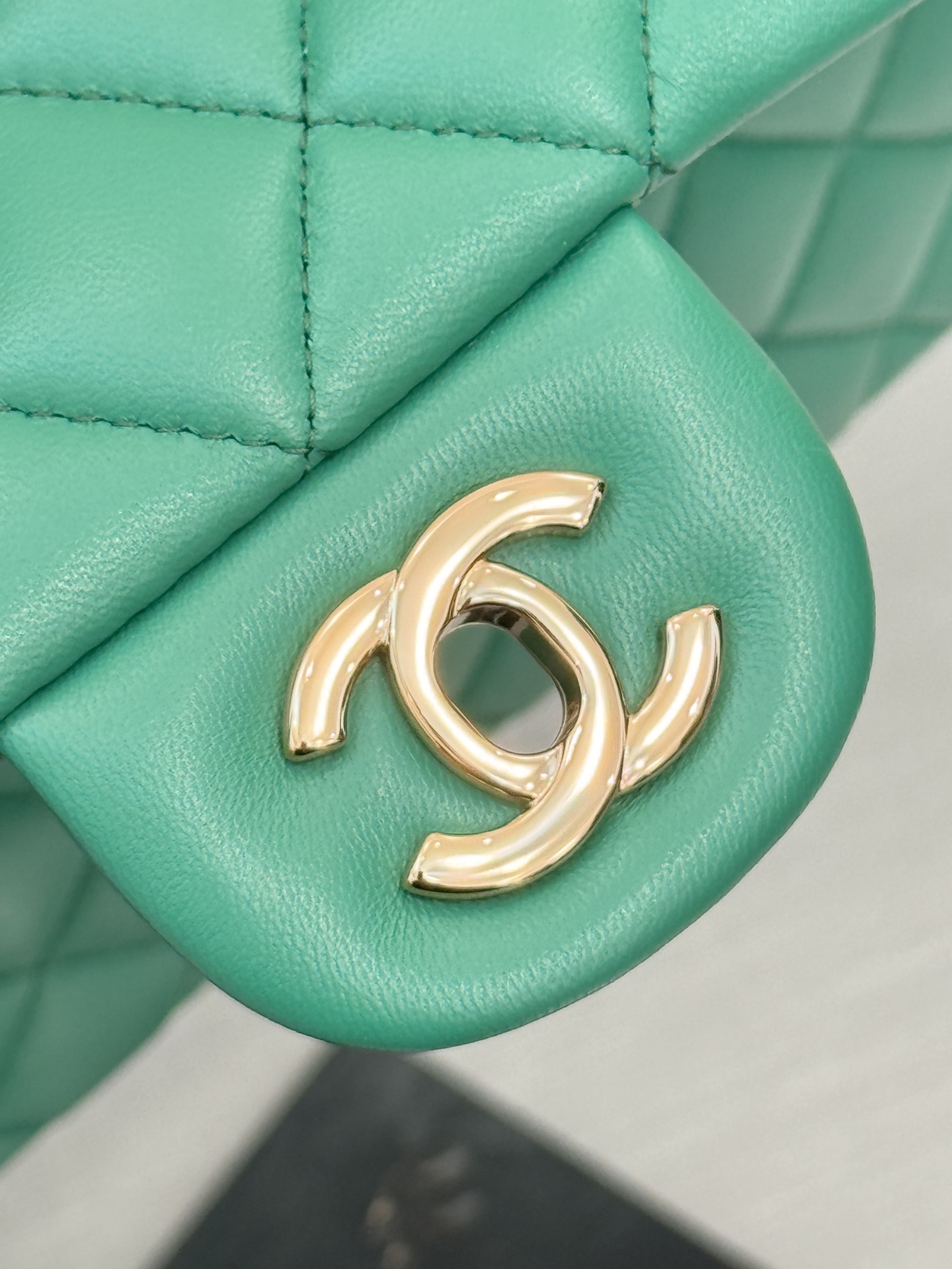 Chanel Classic Flap New Upgraded Version Green 23cm