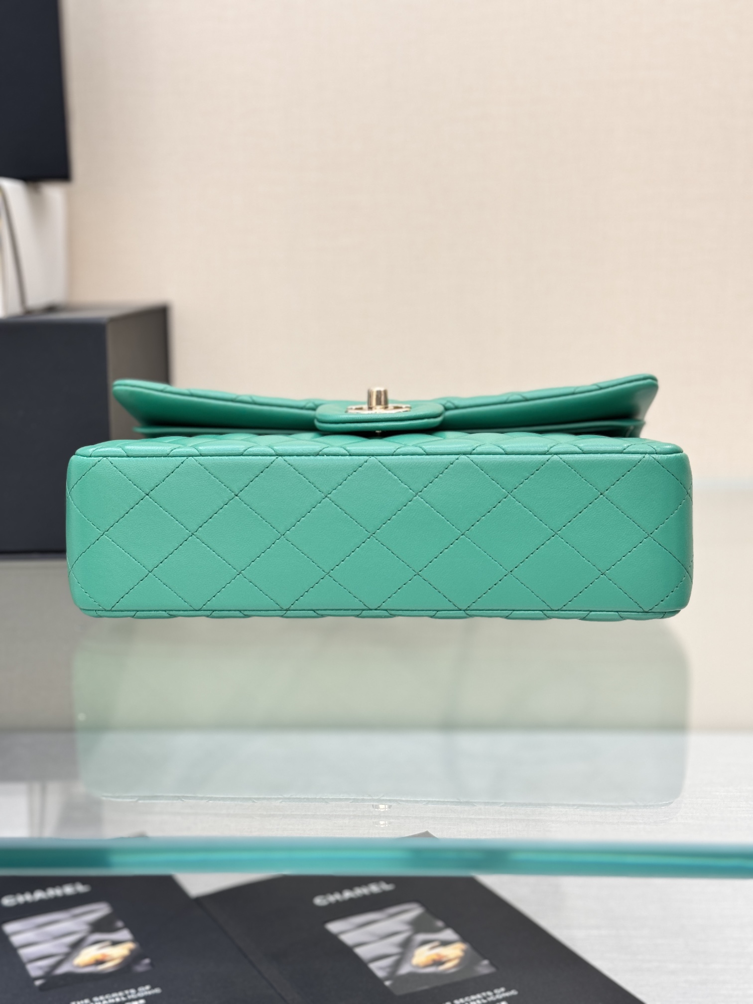 Chanel Classic Flap New Upgraded Version Green 25cm