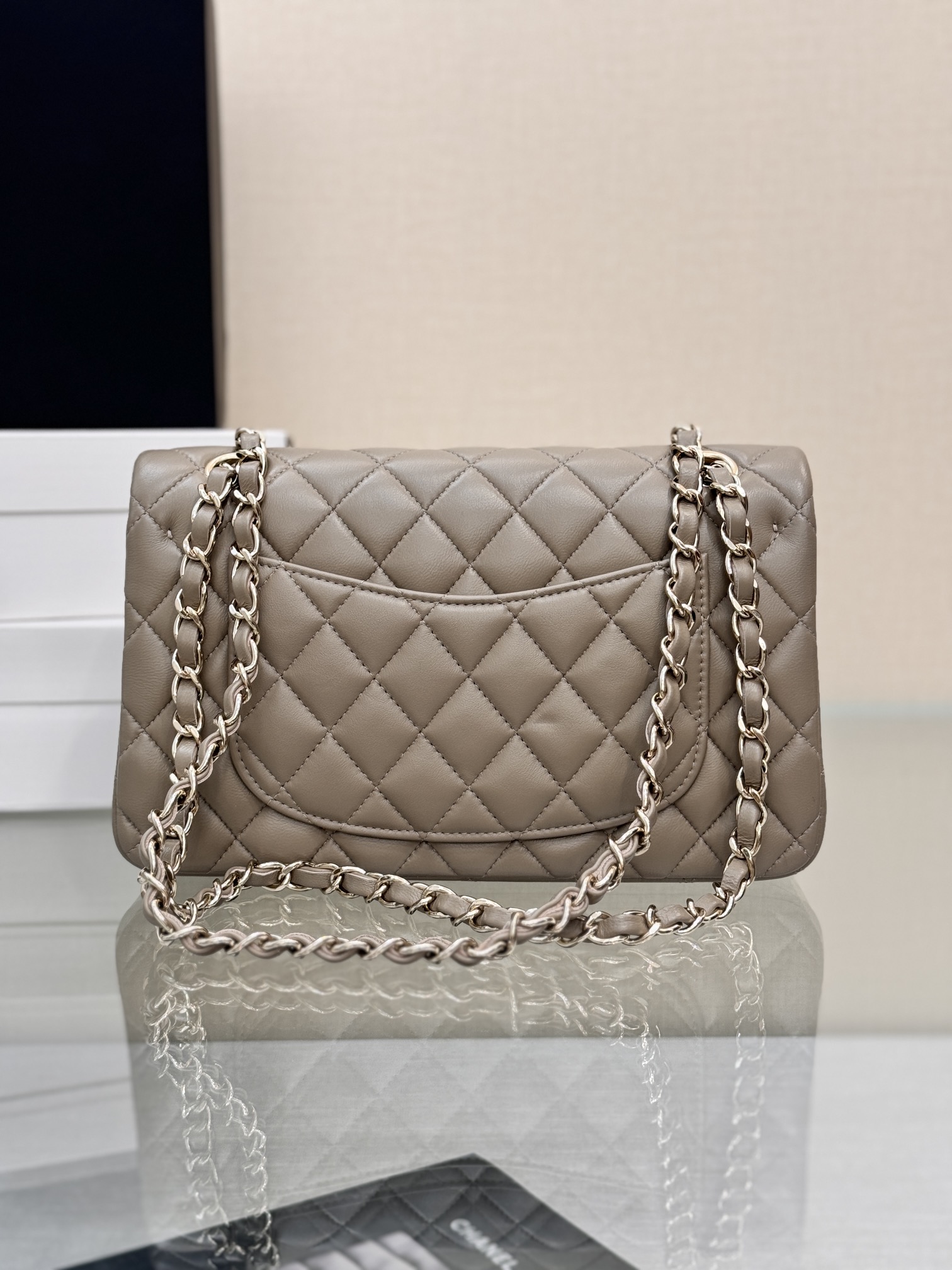 Chanel Classic Flap New Upgraded Version Grey 23cm