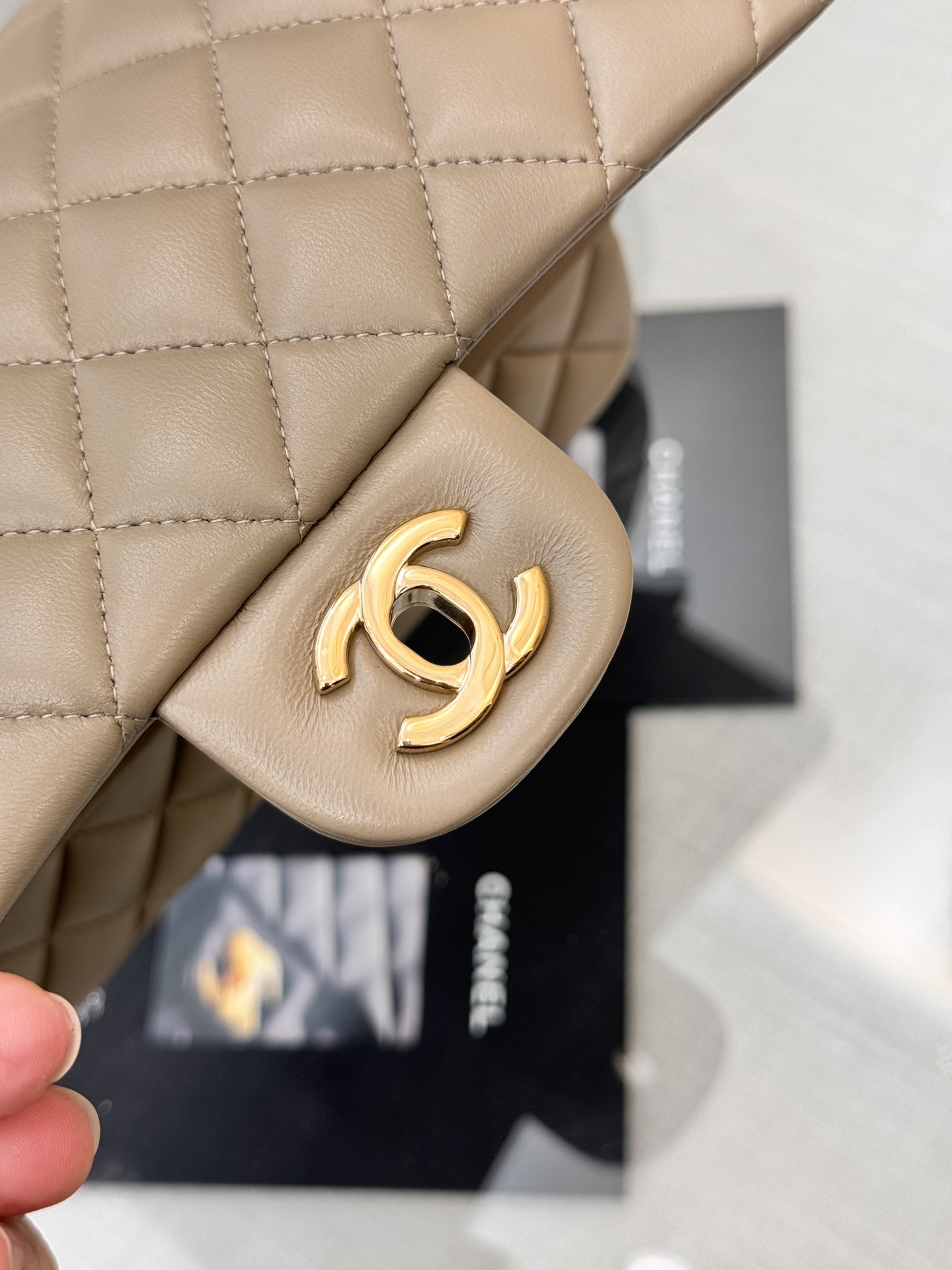 Chanel Classic Flap New Upgraded Version Grey 23cm