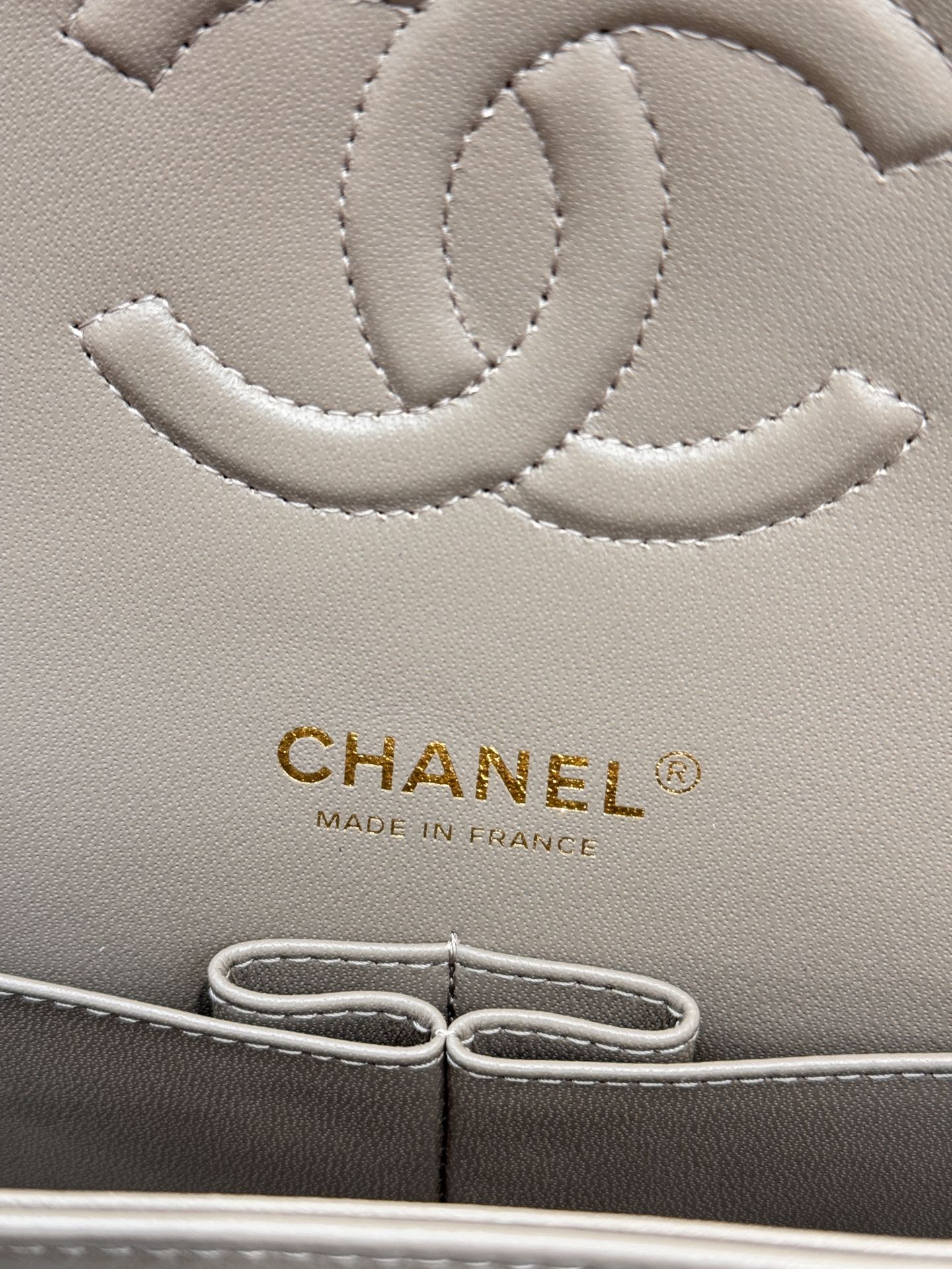 Chanel Classic Flap New Upgraded Version Grey 25cm