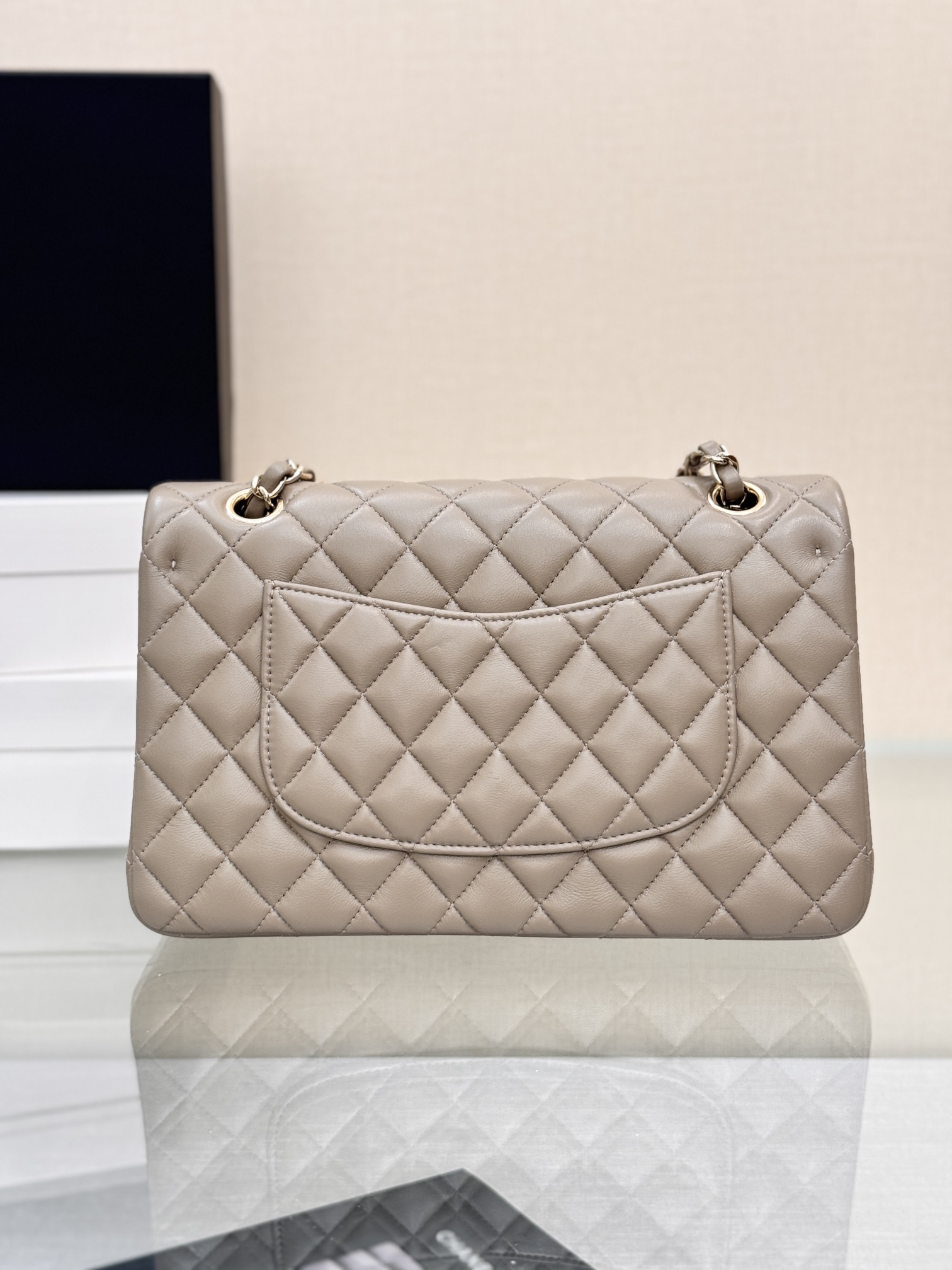 Chanel Classic Flap New Upgraded Version Grey 25cm