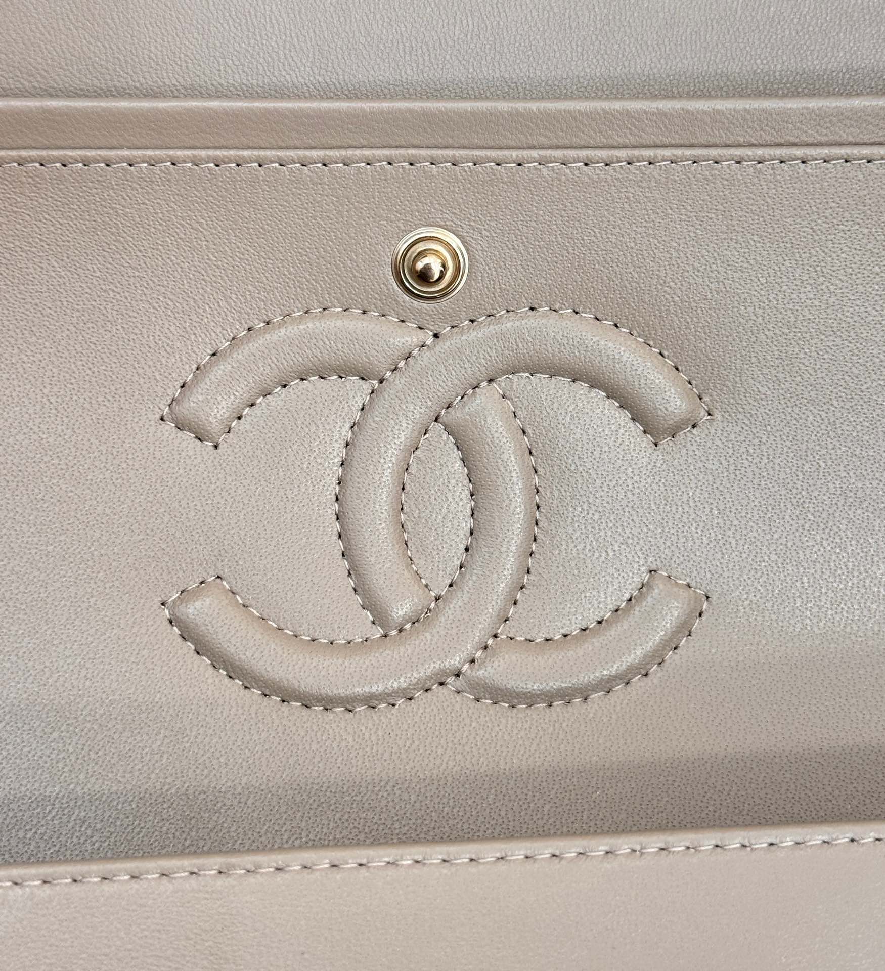 Chanel Classic Flap New Upgraded Version Grey 25cm