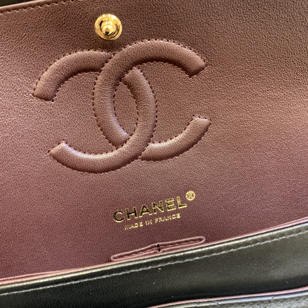 Chanel Classics Flap Bags Sheepskin with Gold