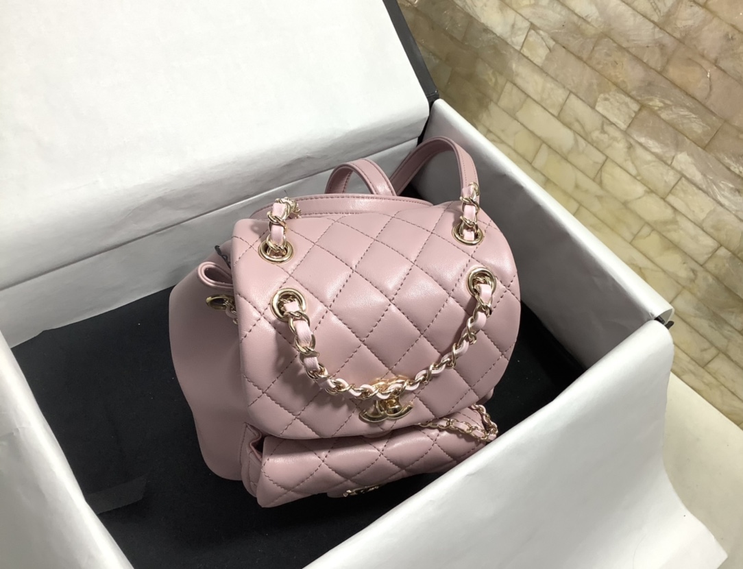 Chanel Duma Backpack Calfskin Pink