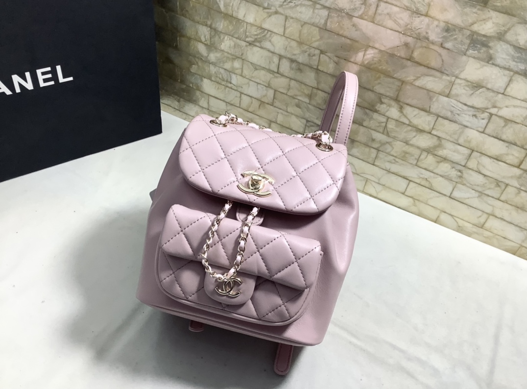 Chanel Duma Backpack Calfskin Pink