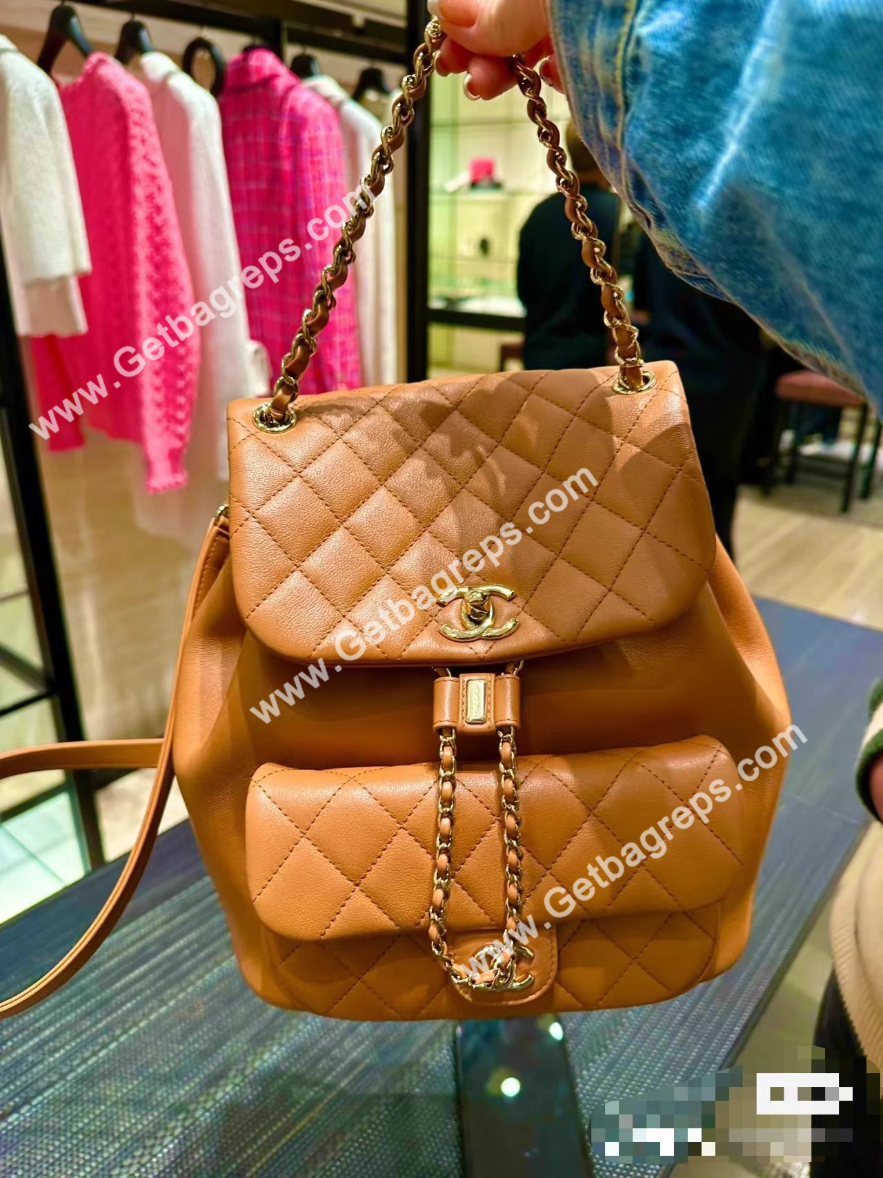 Chanel Duma Backpack Caramel