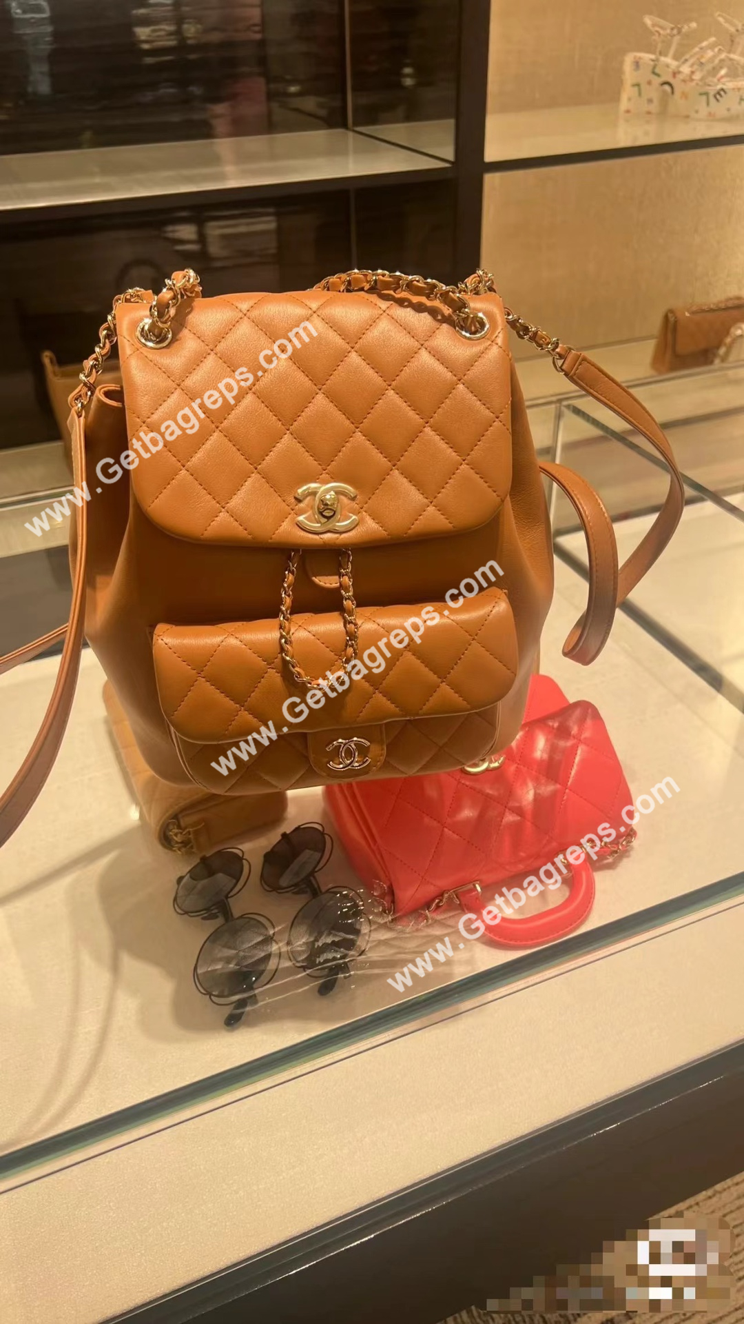 Chanel Duma Backpack Caramel