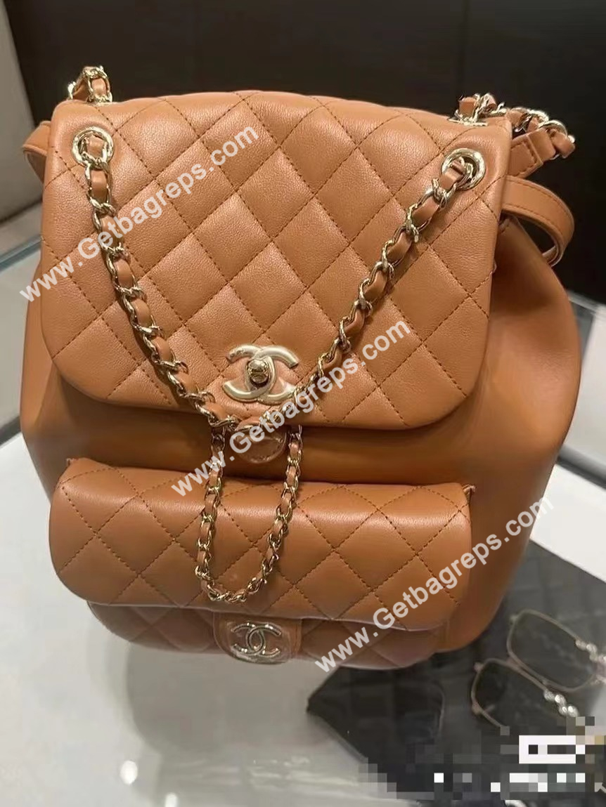Chanel Duma Backpack Caramel