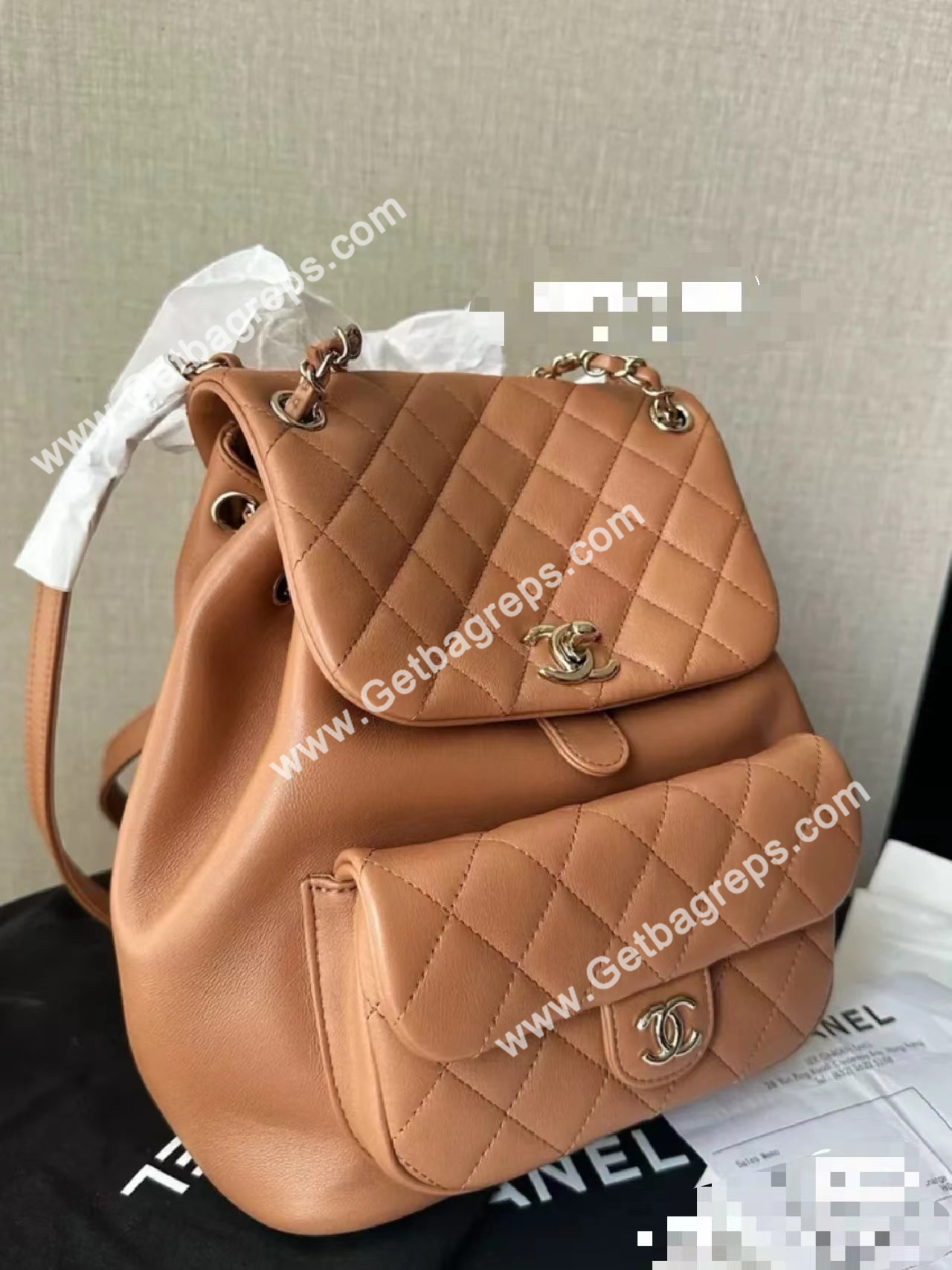 Chanel Duma Backpack Caramel