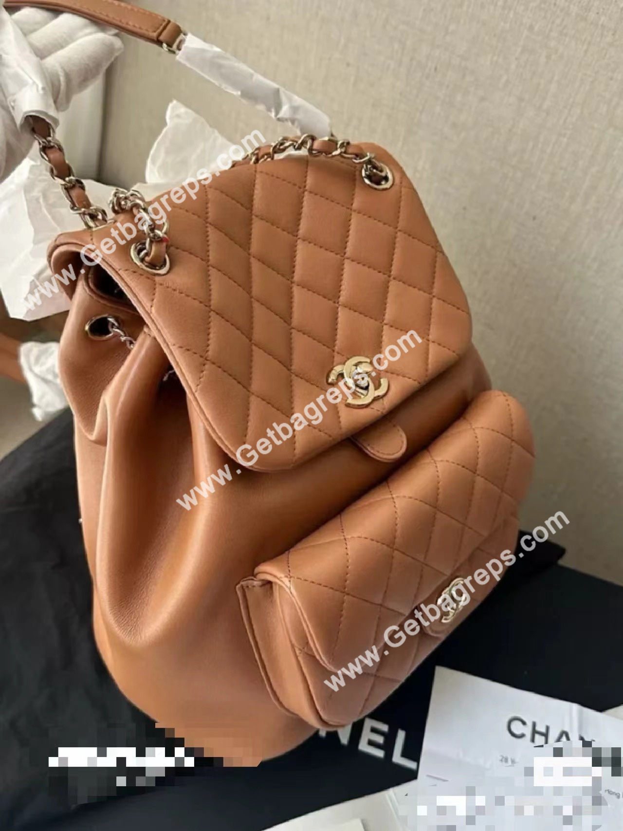 Chanel Duma Backpack Caramel