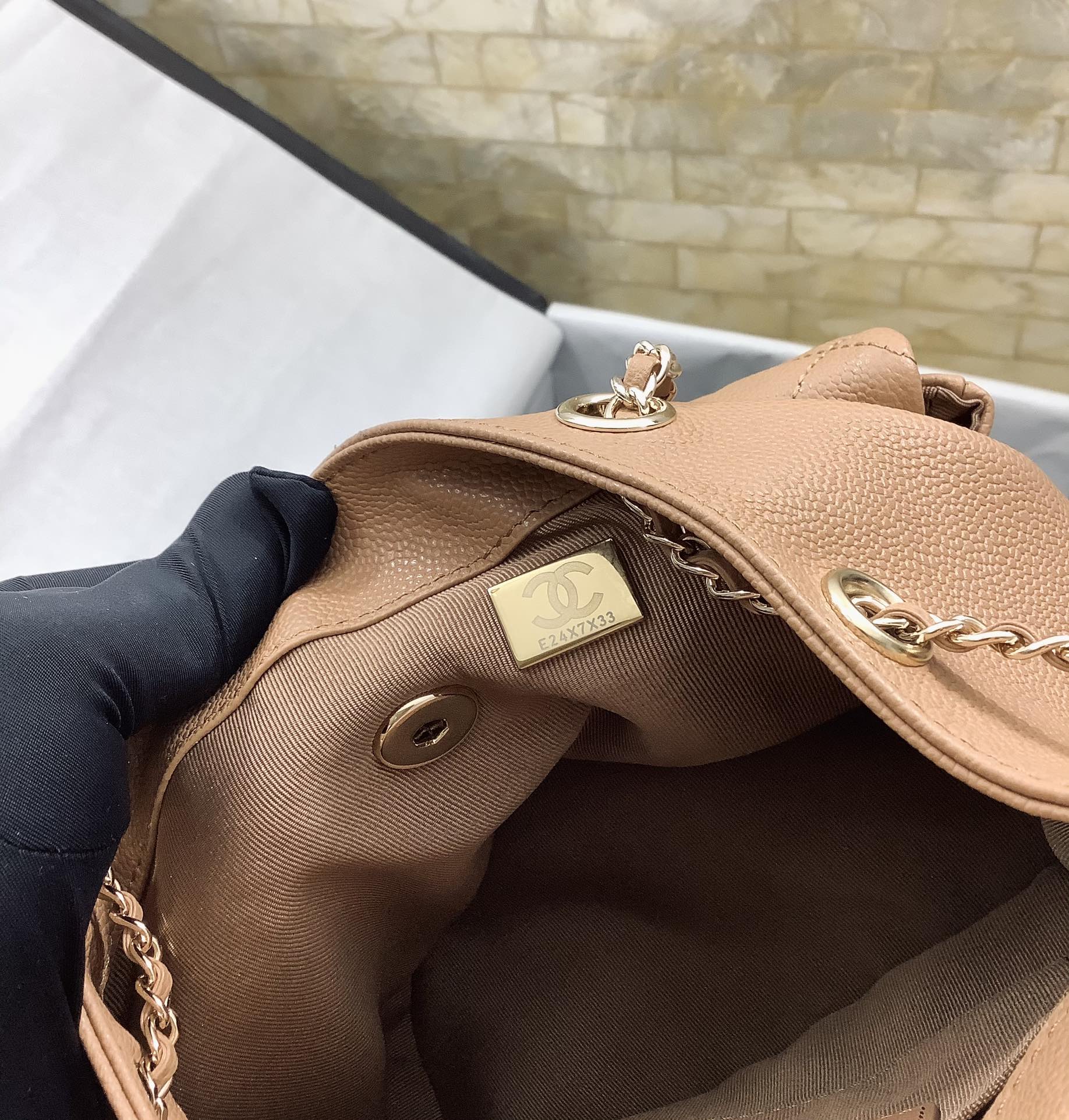 Chanel Duma Backpack Large Beige