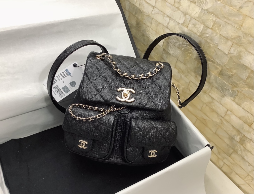 Chanel Duma Backpack Large Black