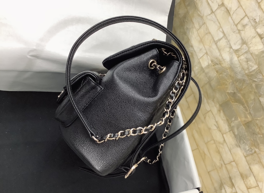 Chanel Duma Backpack Large Black