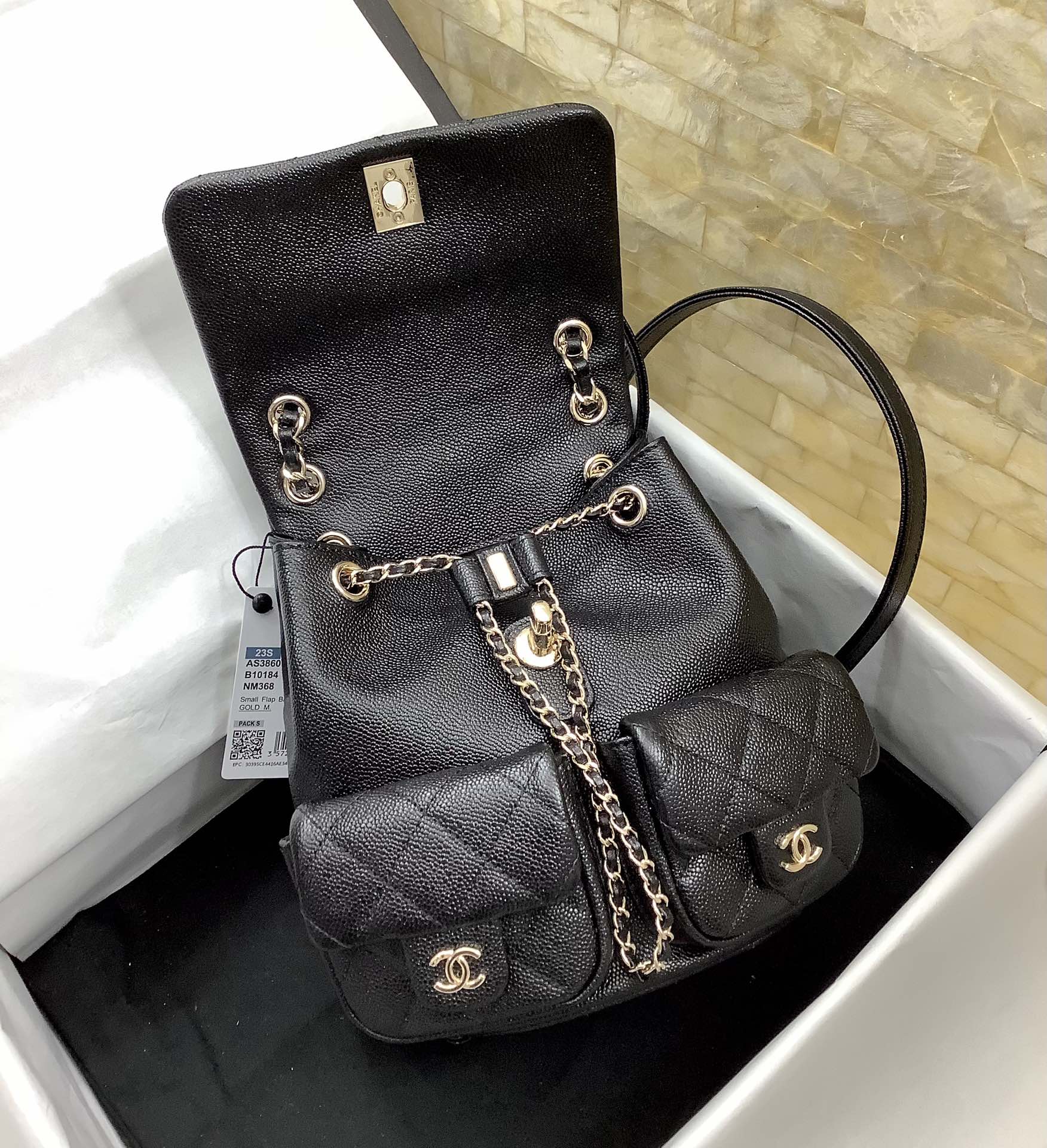 Chanel Duma Backpack Large Black
