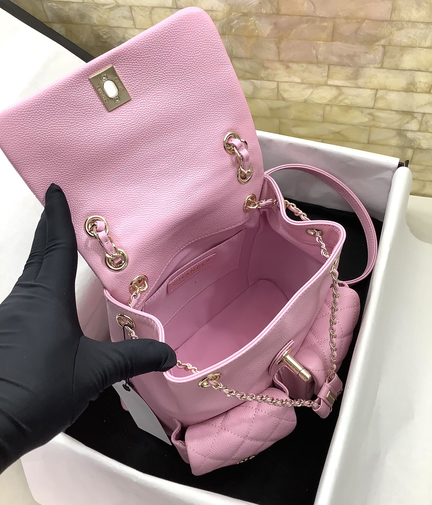 Chanel Duma Backpack Large Pink