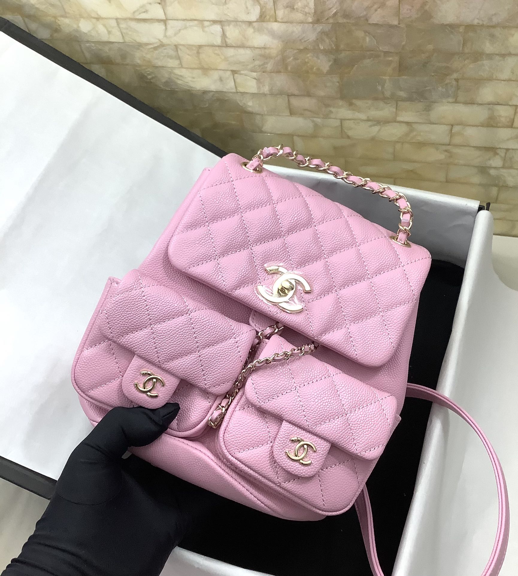 Chanel Duma Backpack Large Pink