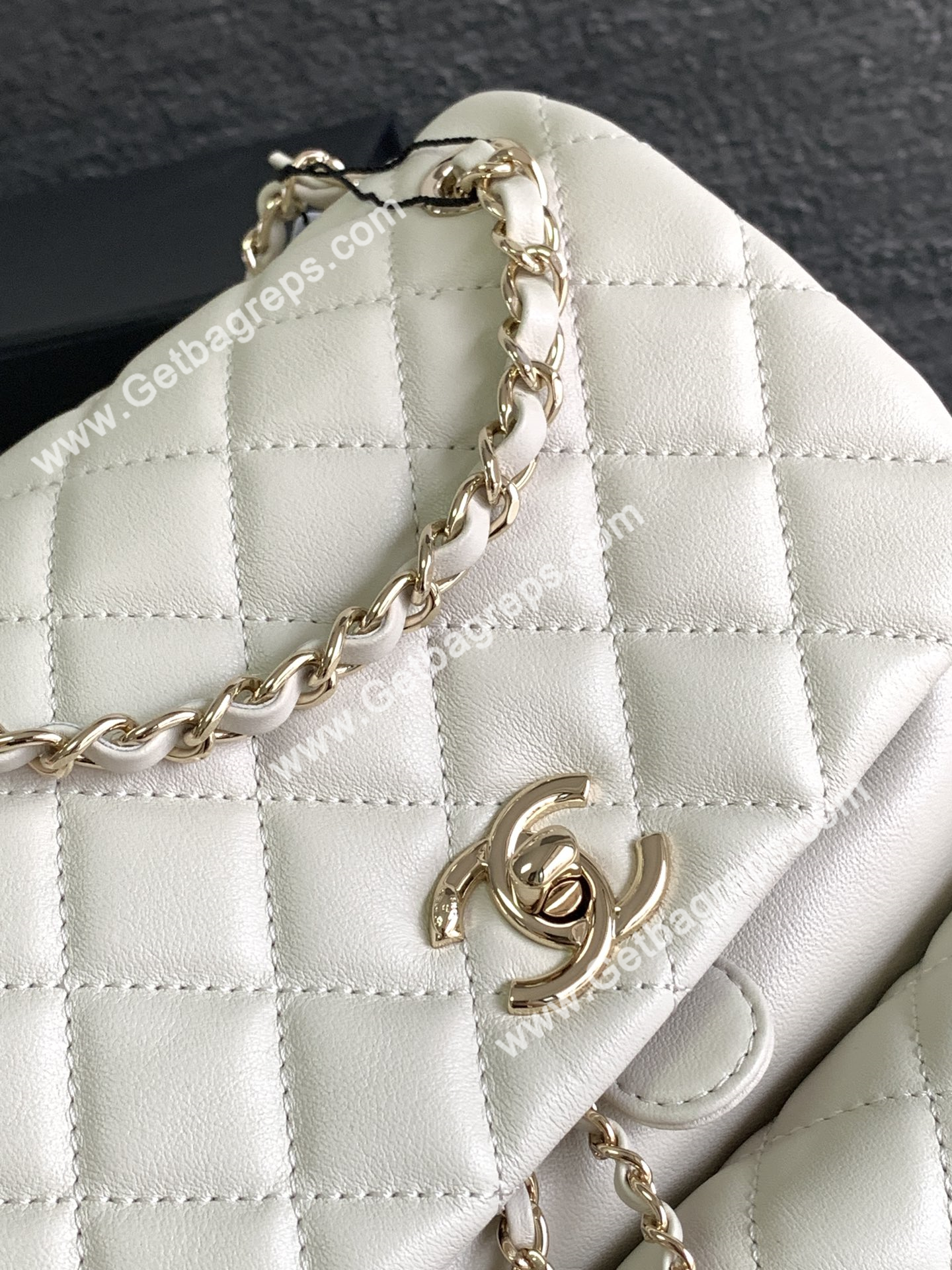 Chanel Duma Backpack Milky White