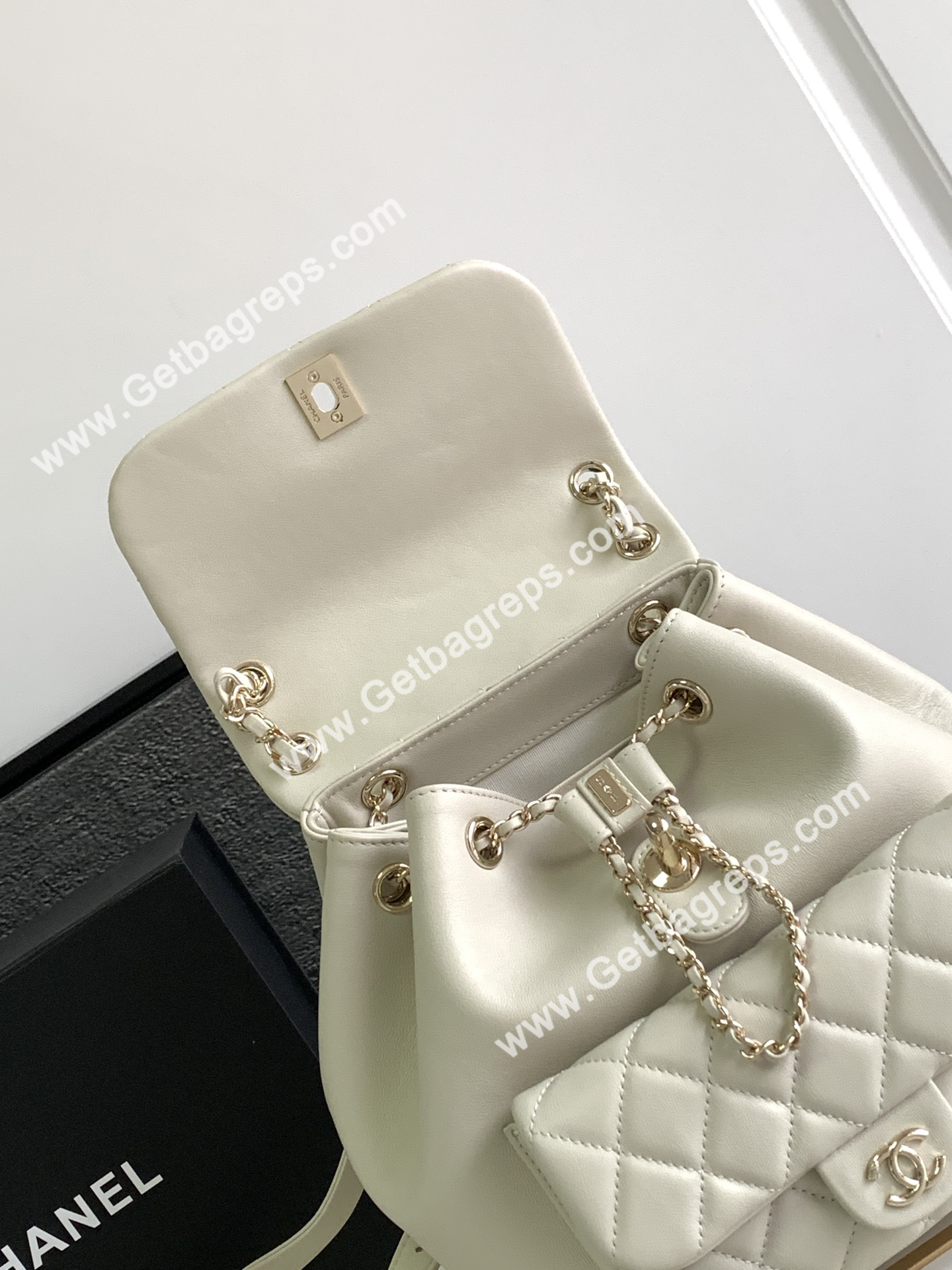 Chanel Duma Backpack Milky White