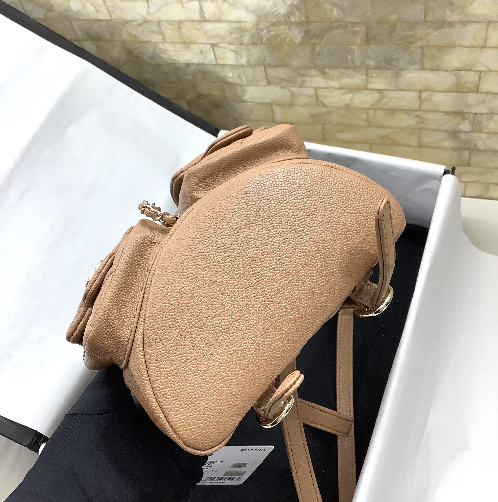 Chanel Duma Backpack Small Beige