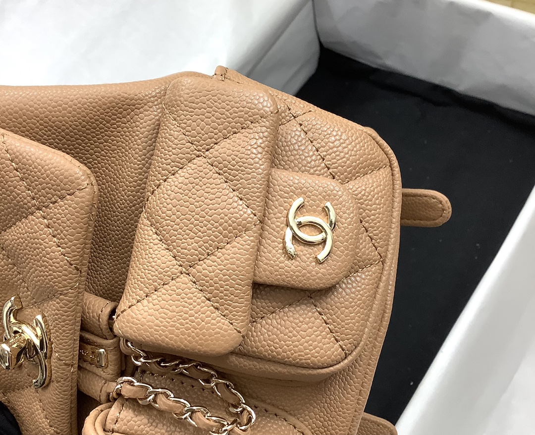 Chanel Duma Backpack Small Beige