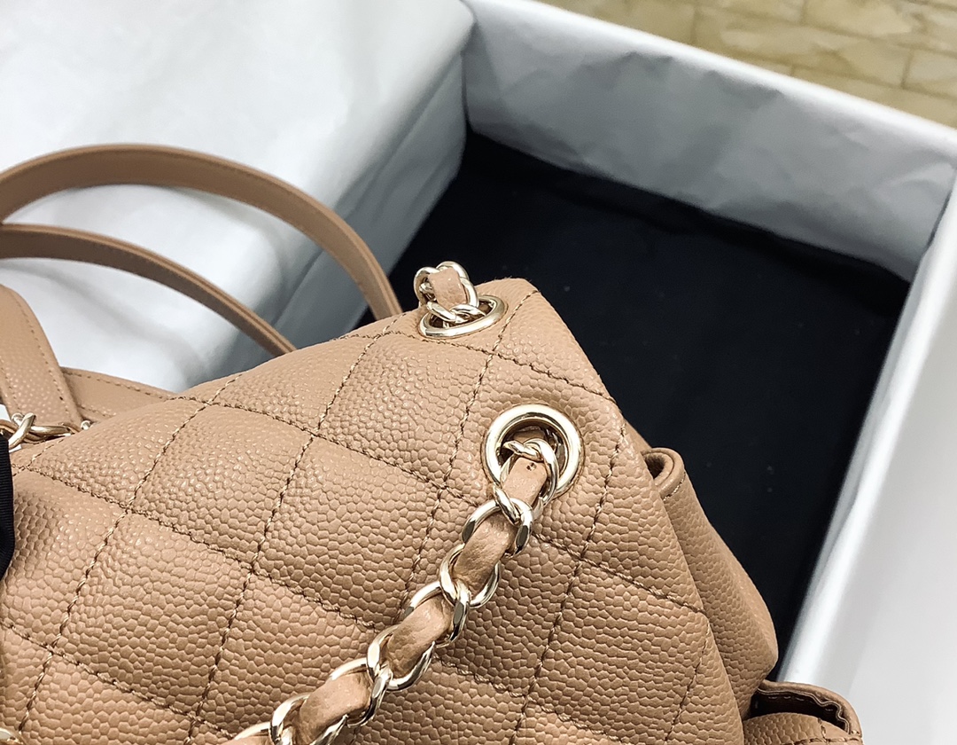 Chanel Duma Backpack Small Beige