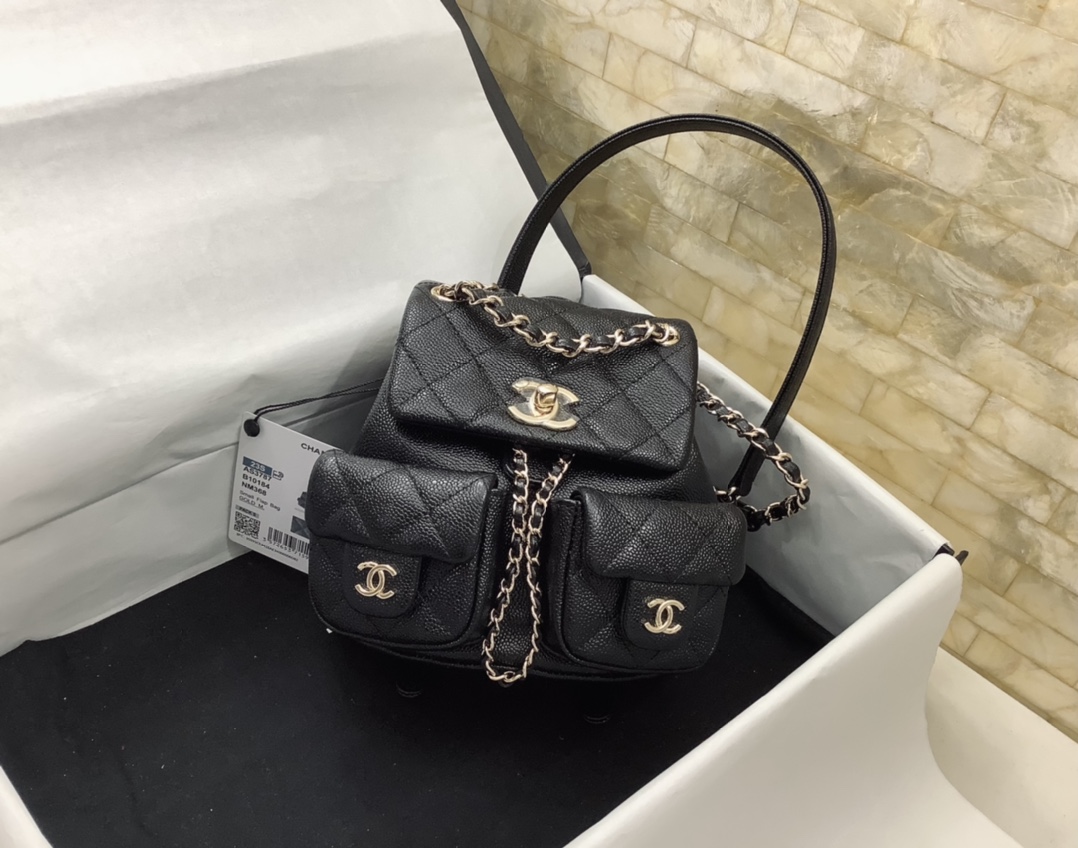 Chanel Duma Backpack Small Black